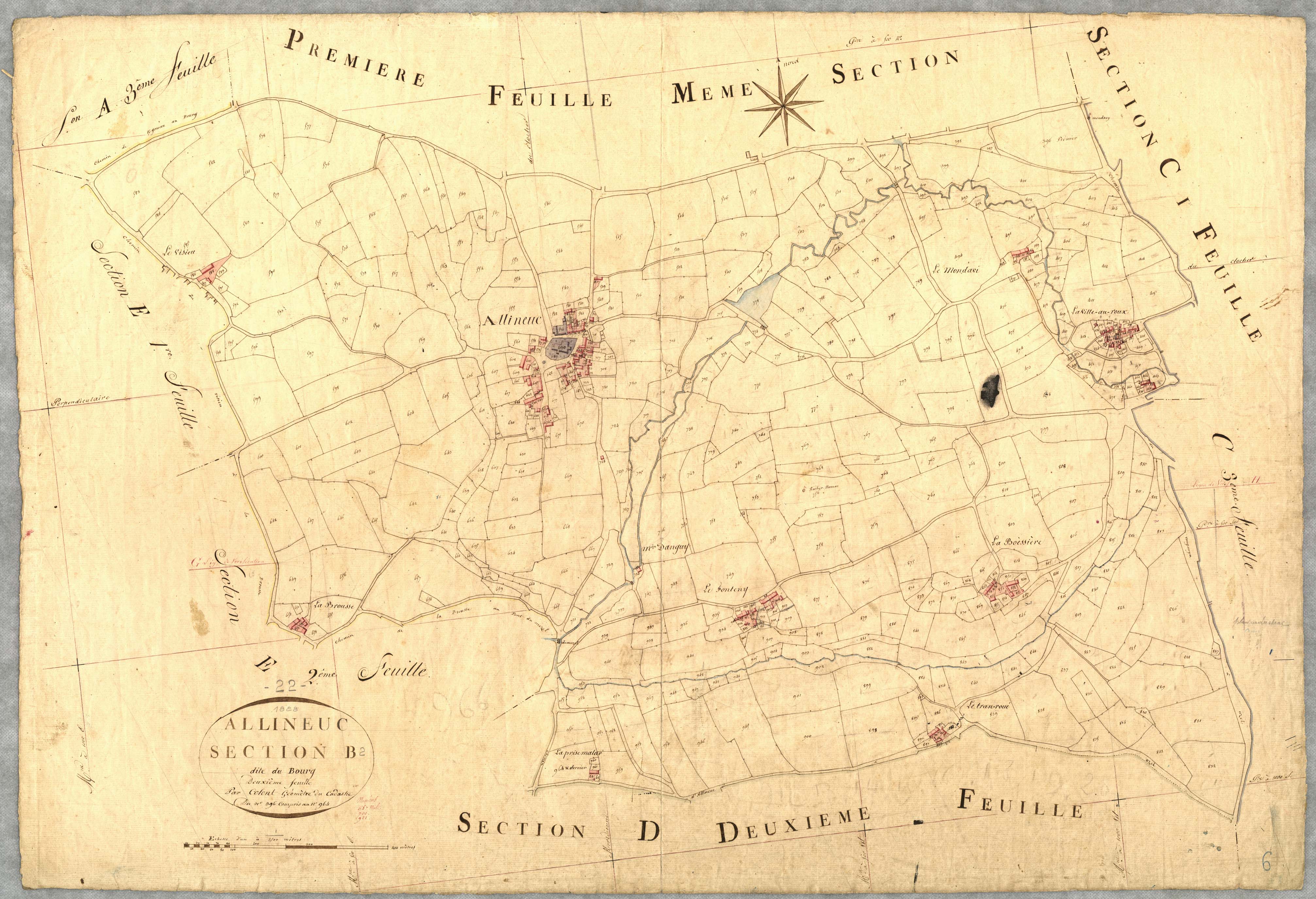 Allineuc - Section B, 2ème feuille