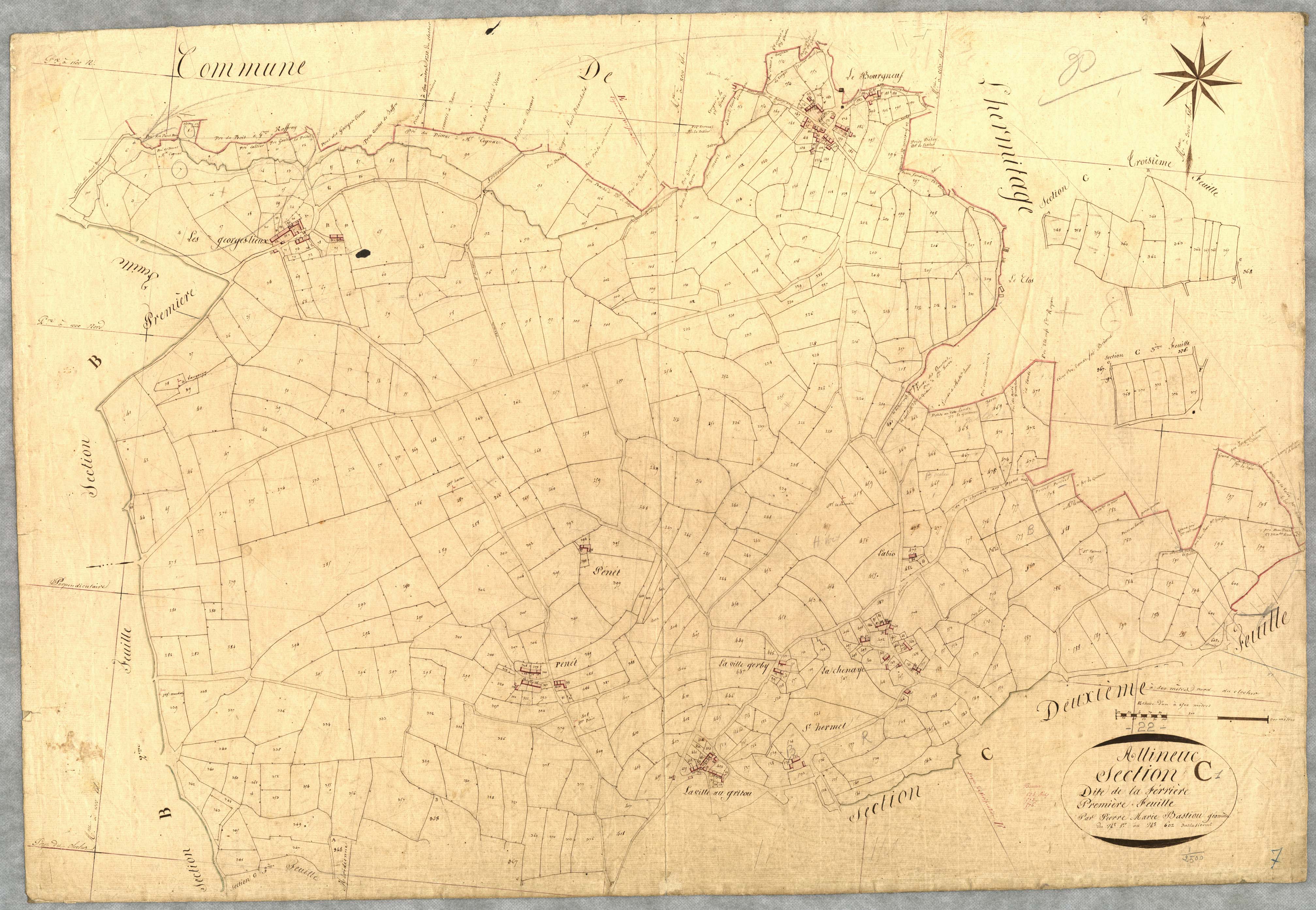 Allineuc - Section C, 1ère feuille