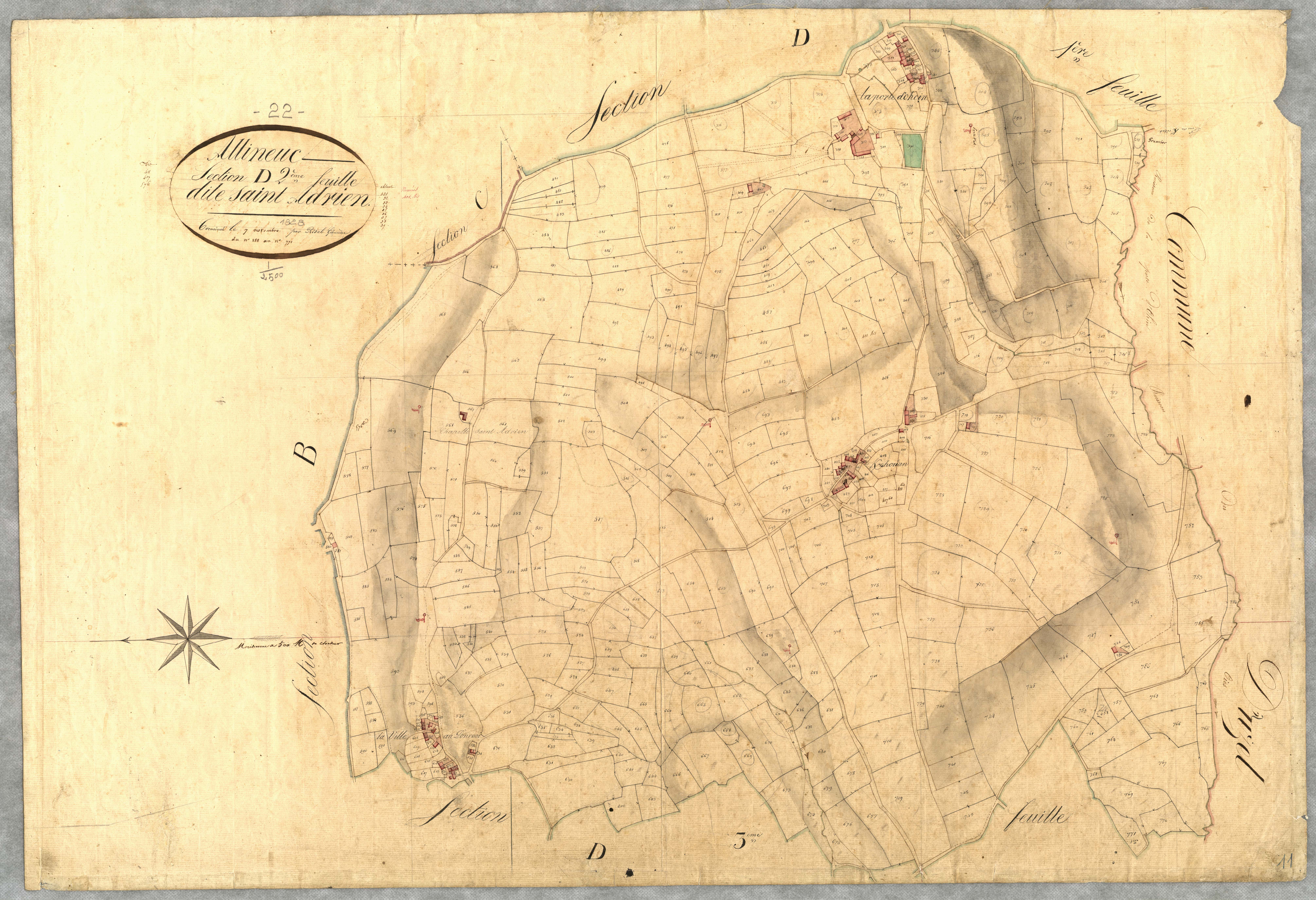 Allineuc - Section D, 2ème feuille
