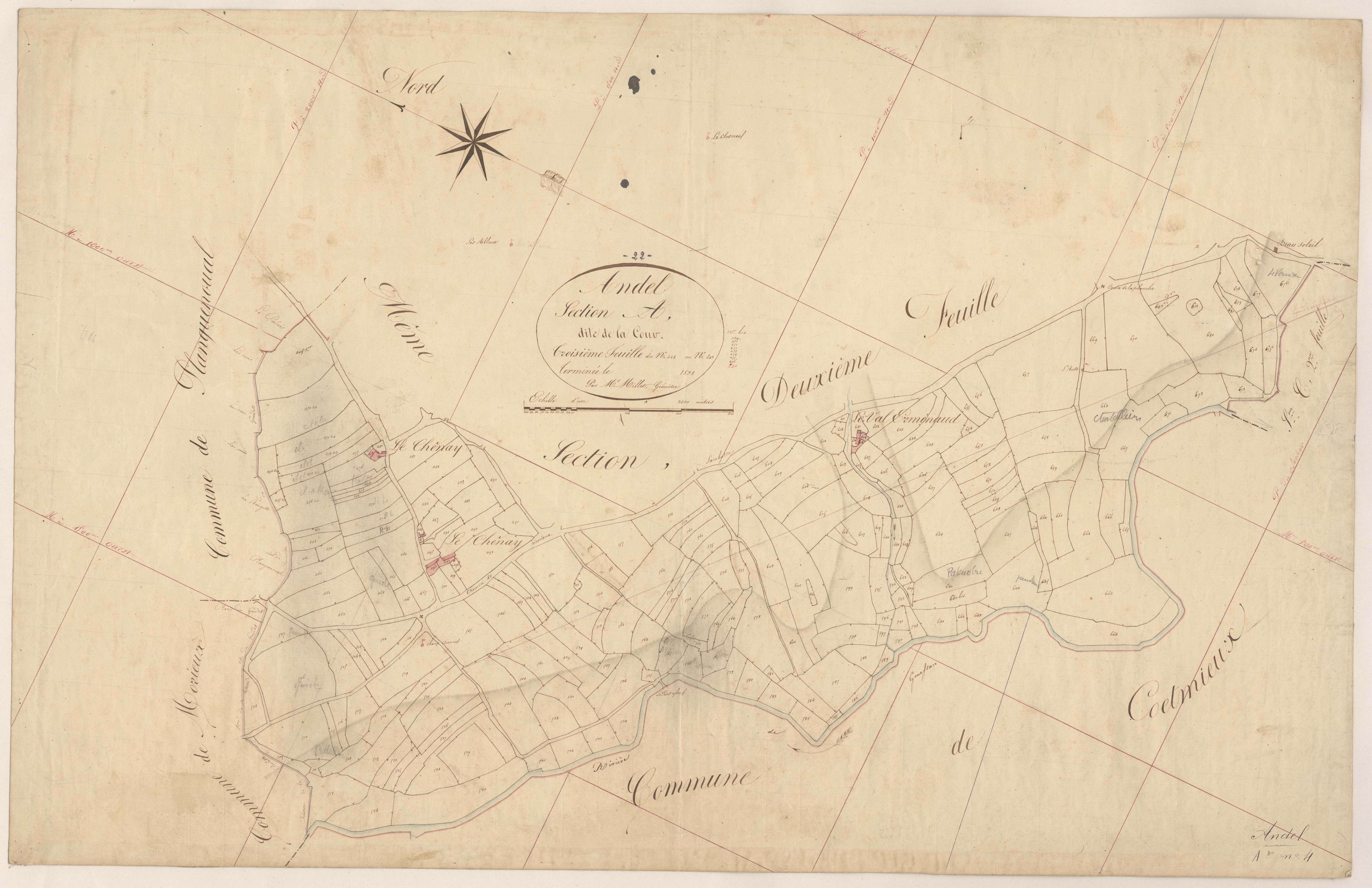 Andel - Section A, 3ème feuille