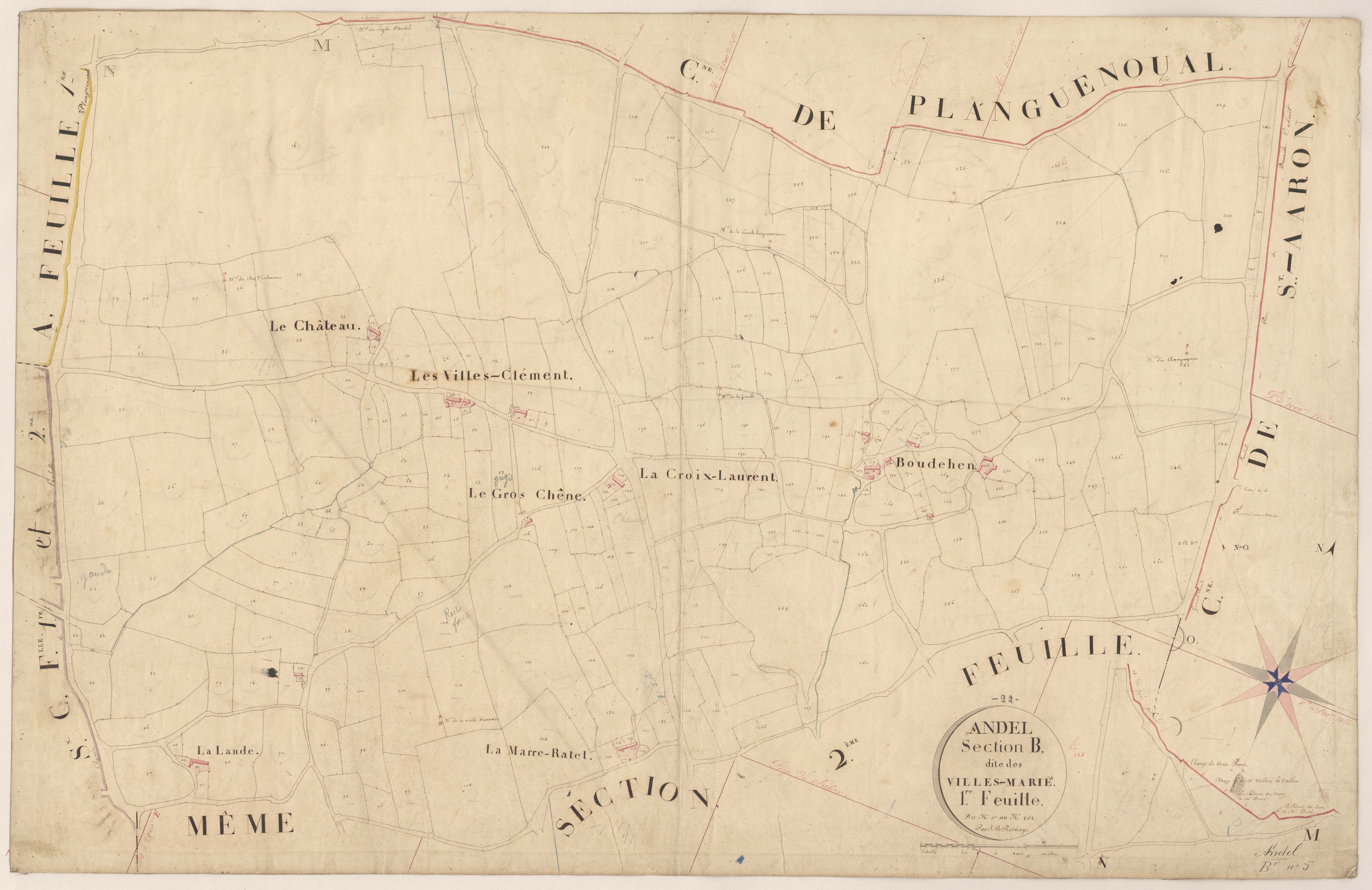 Andel - Section B, 1ère feuille
