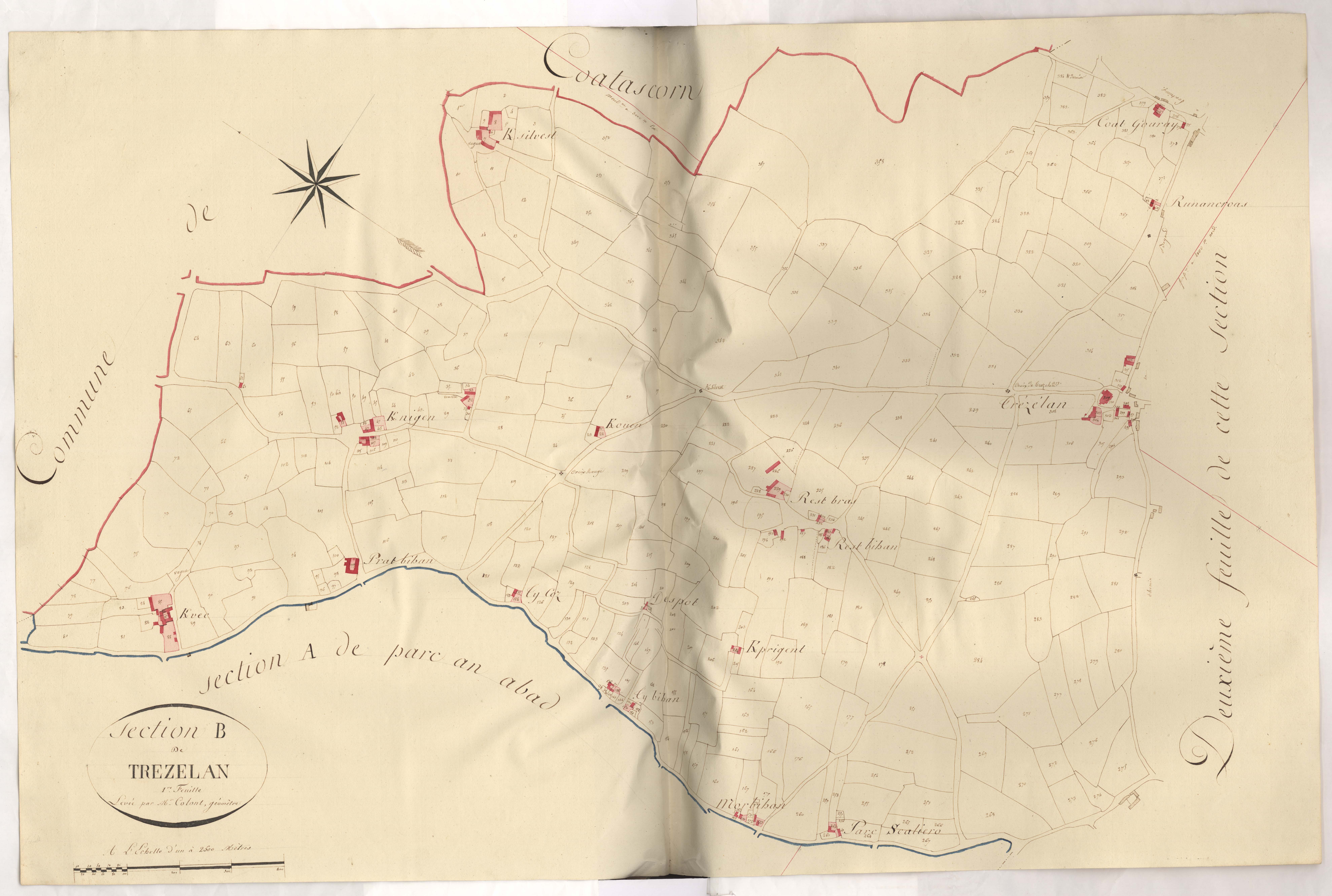 Bégard - Section B, 1ère feuille
