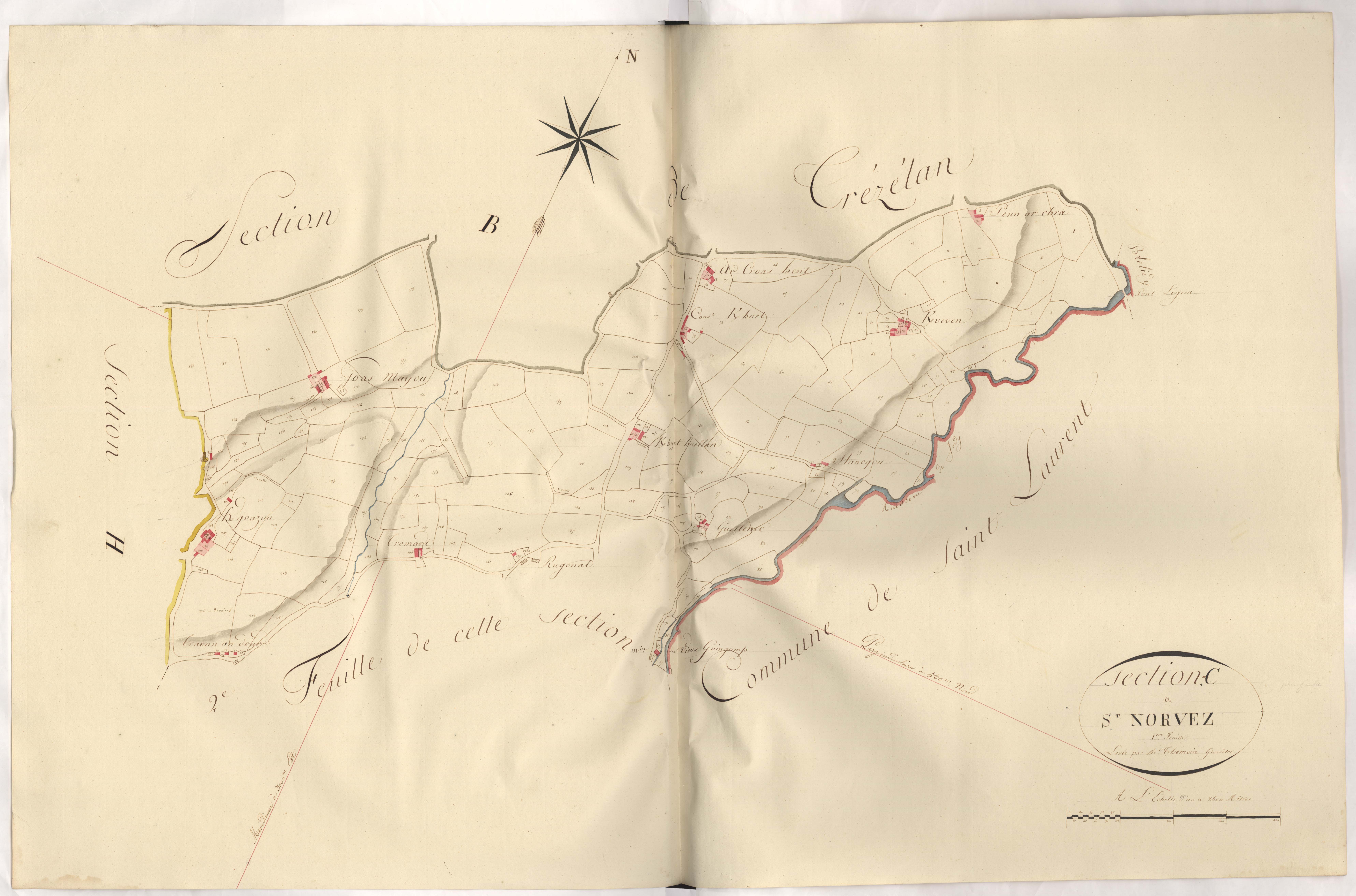 Bégard - Section C, 1ère feuille