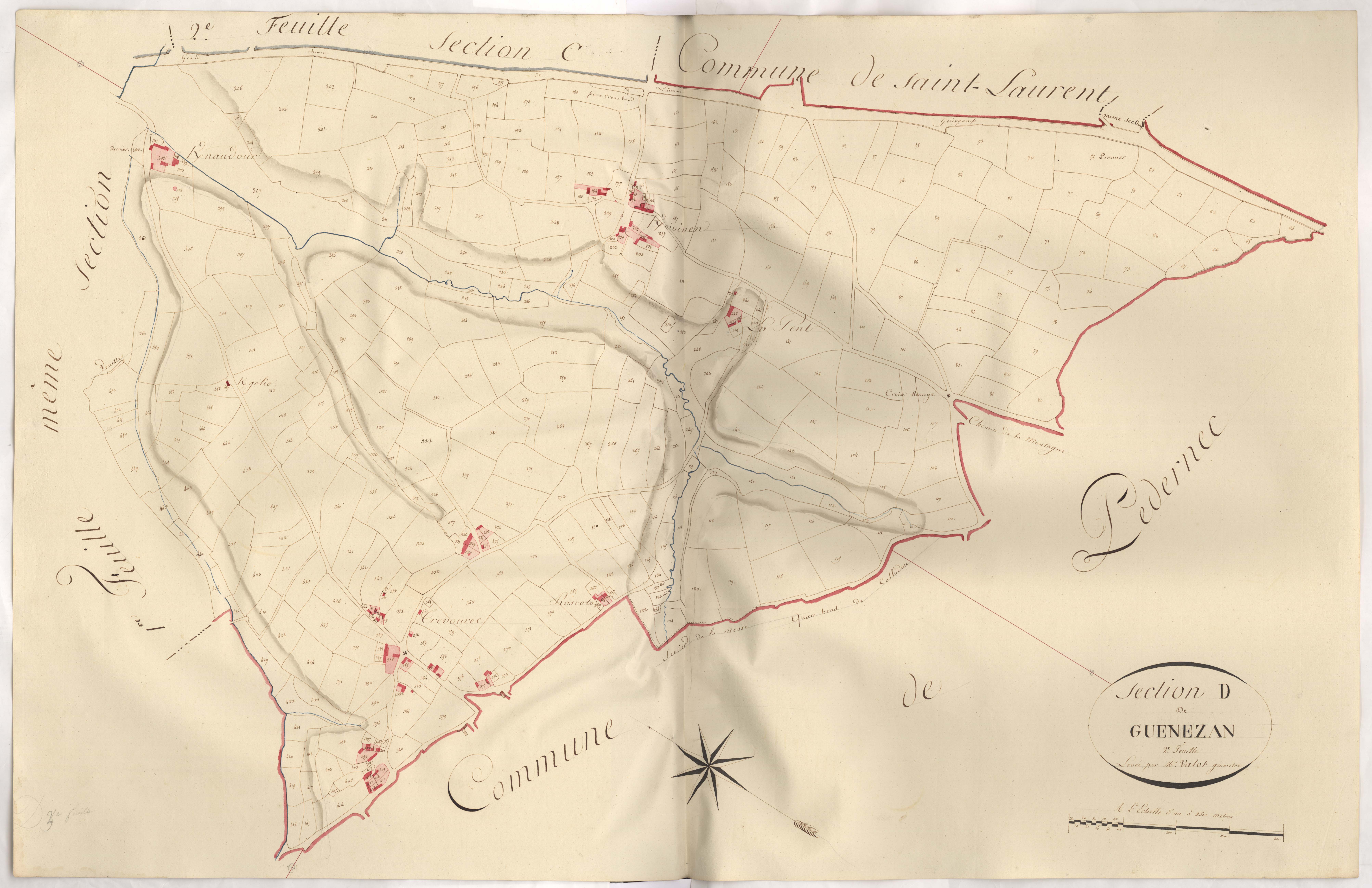 Bégard - Section D, 2ème feuille