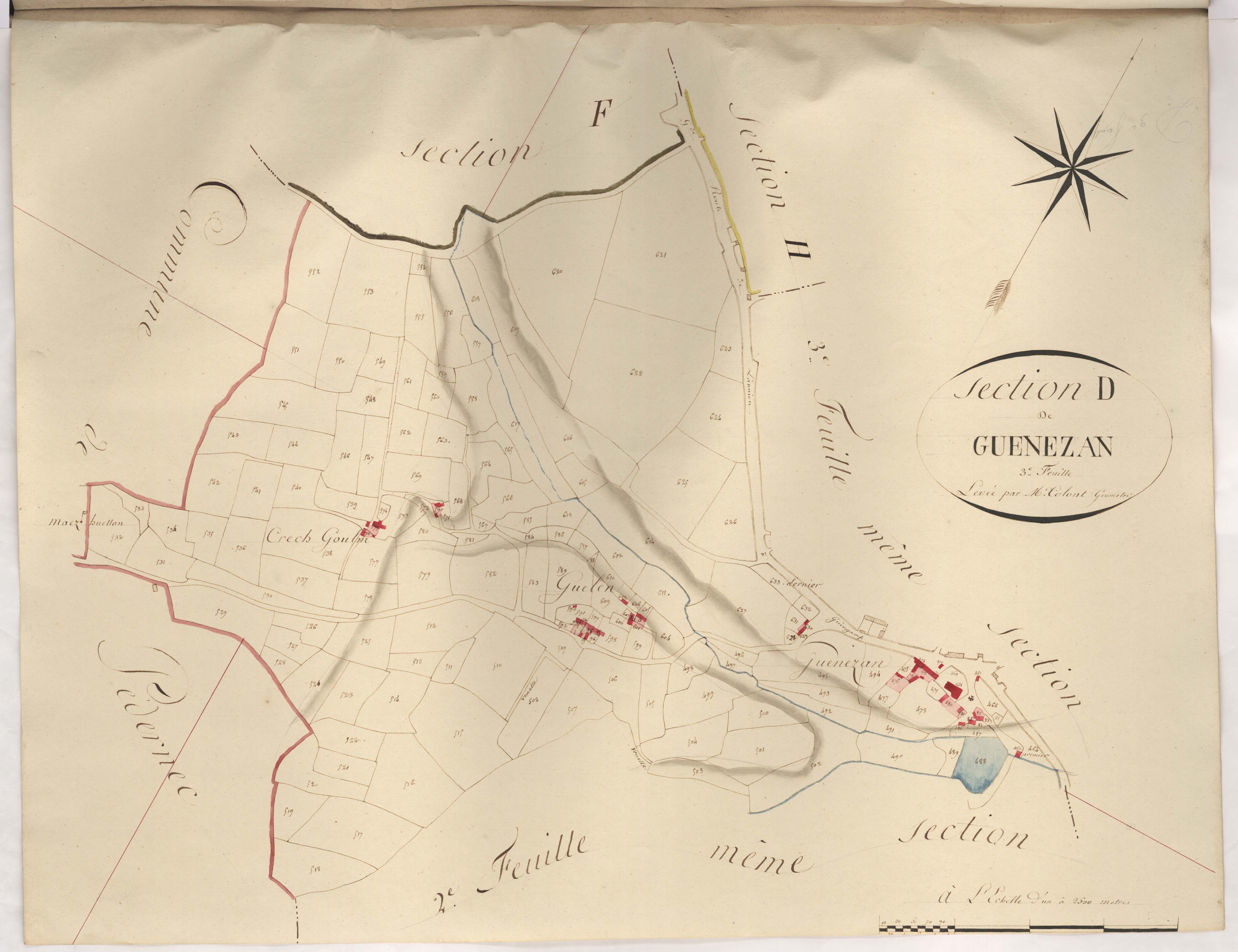 Bégard - Section D, 3ème feuille