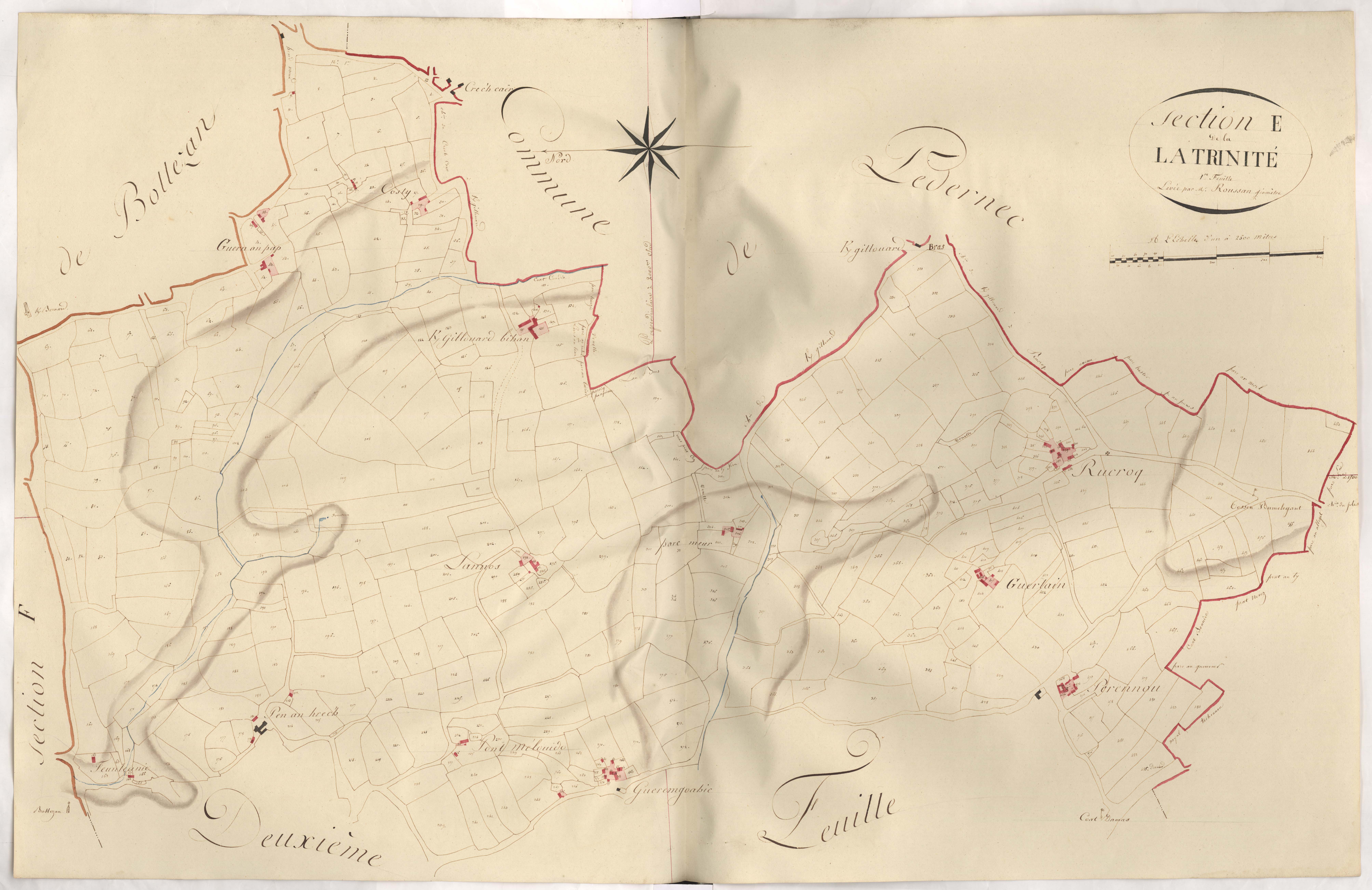 Bégard - Section E, 1ère feuille