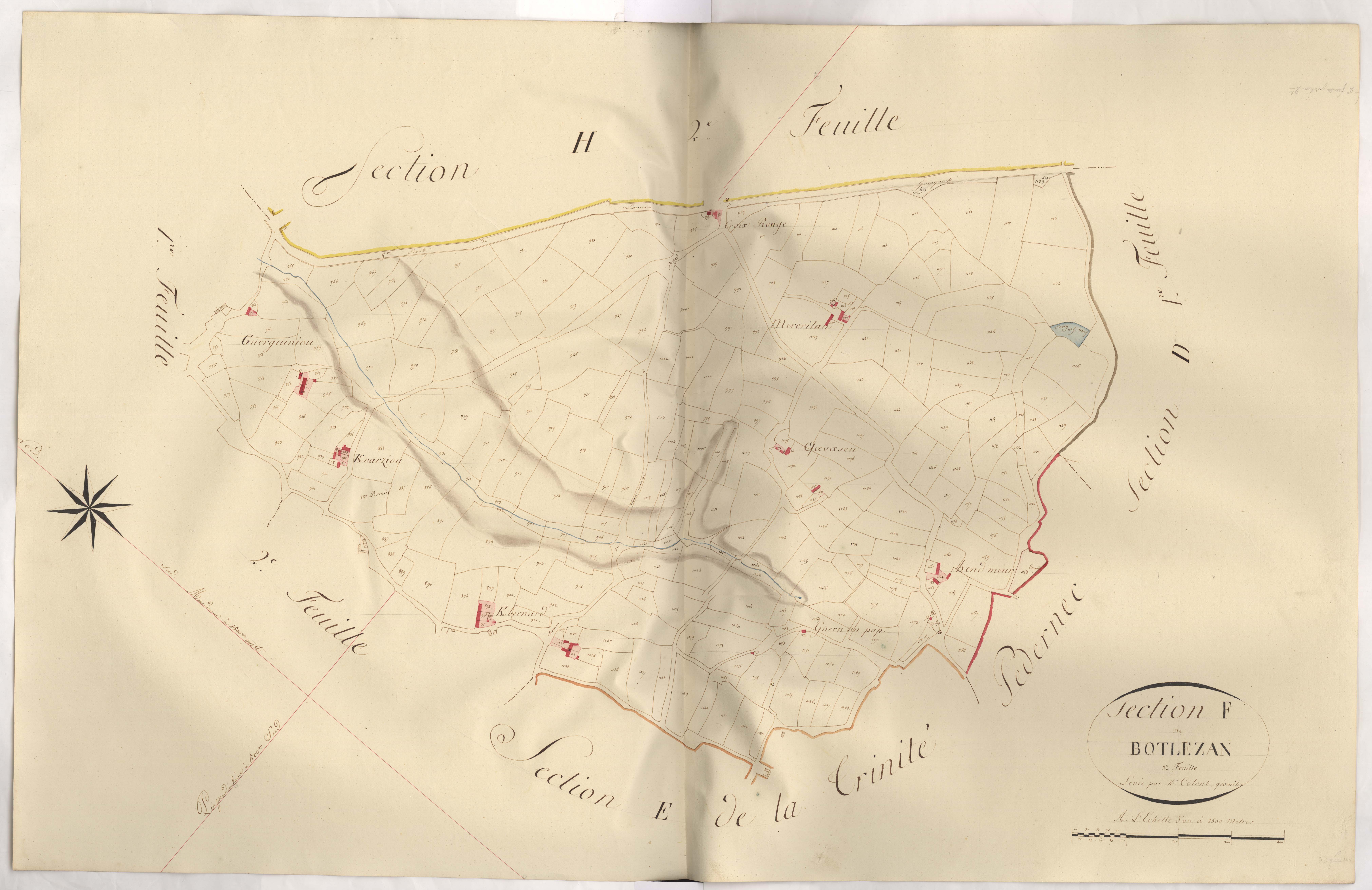 Bégard - Section F, 3ème feuille