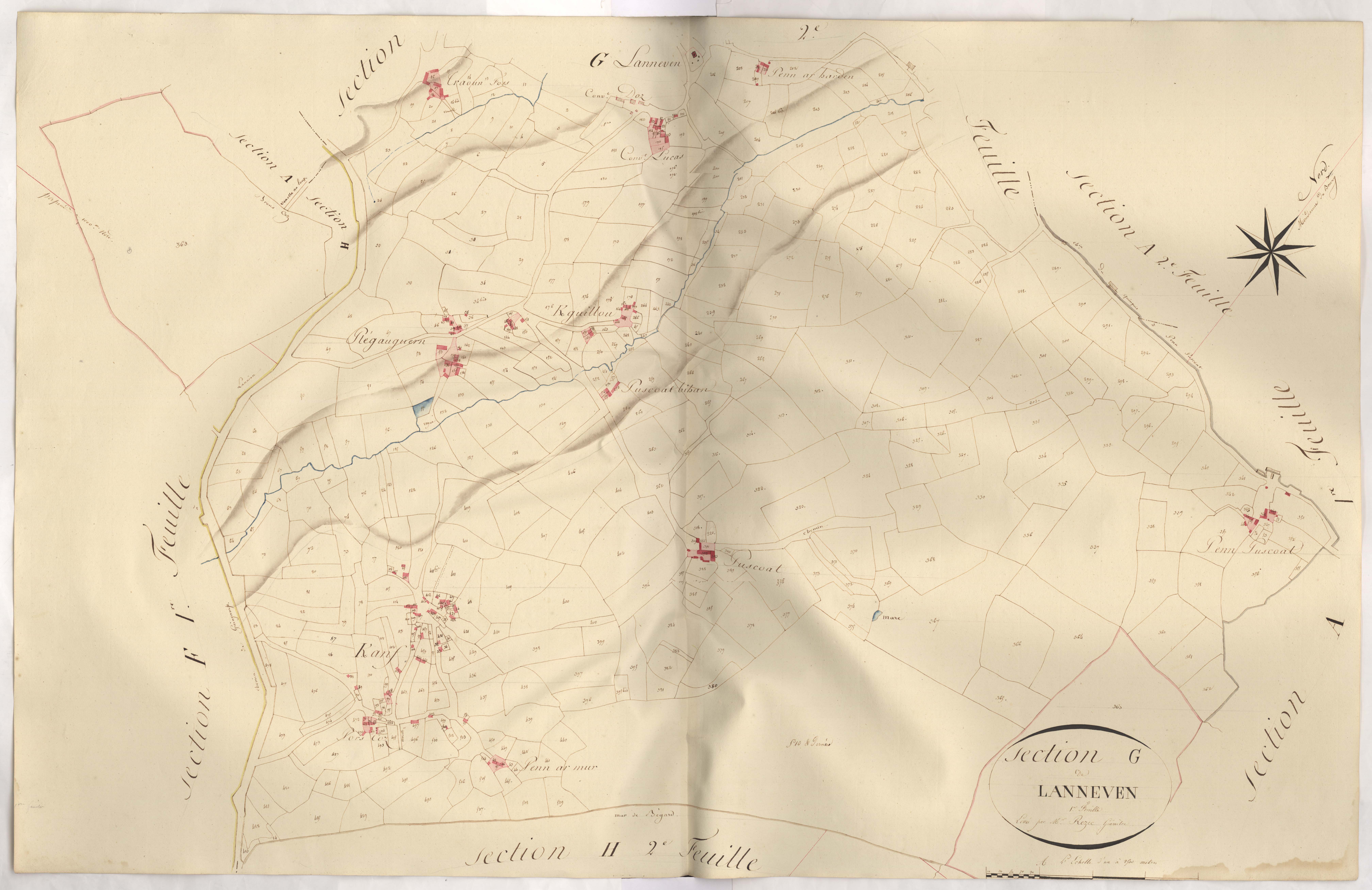 Bégard - Section G, 1ère feuille
