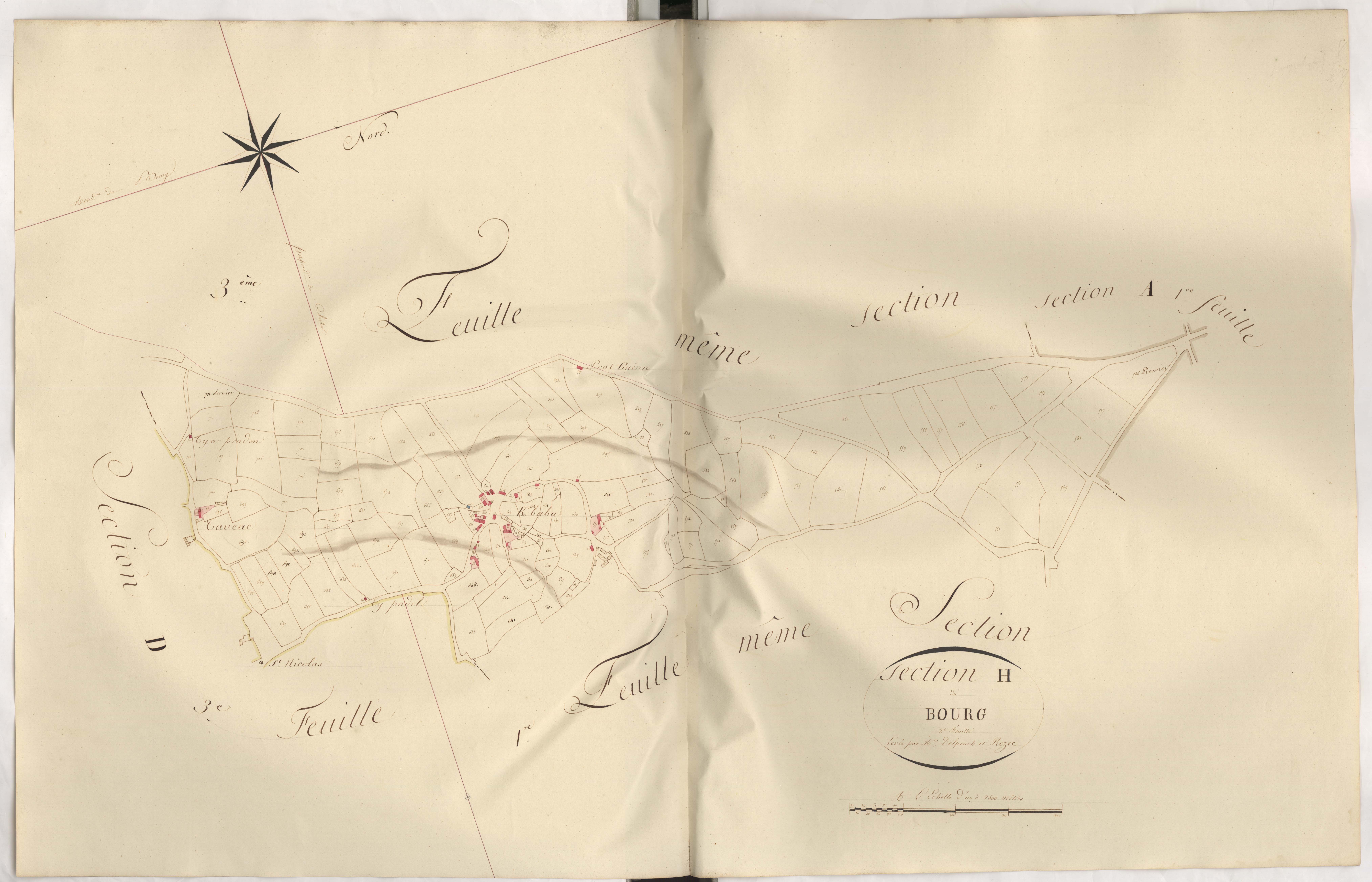 Bégard - Section H, 2ème feuille