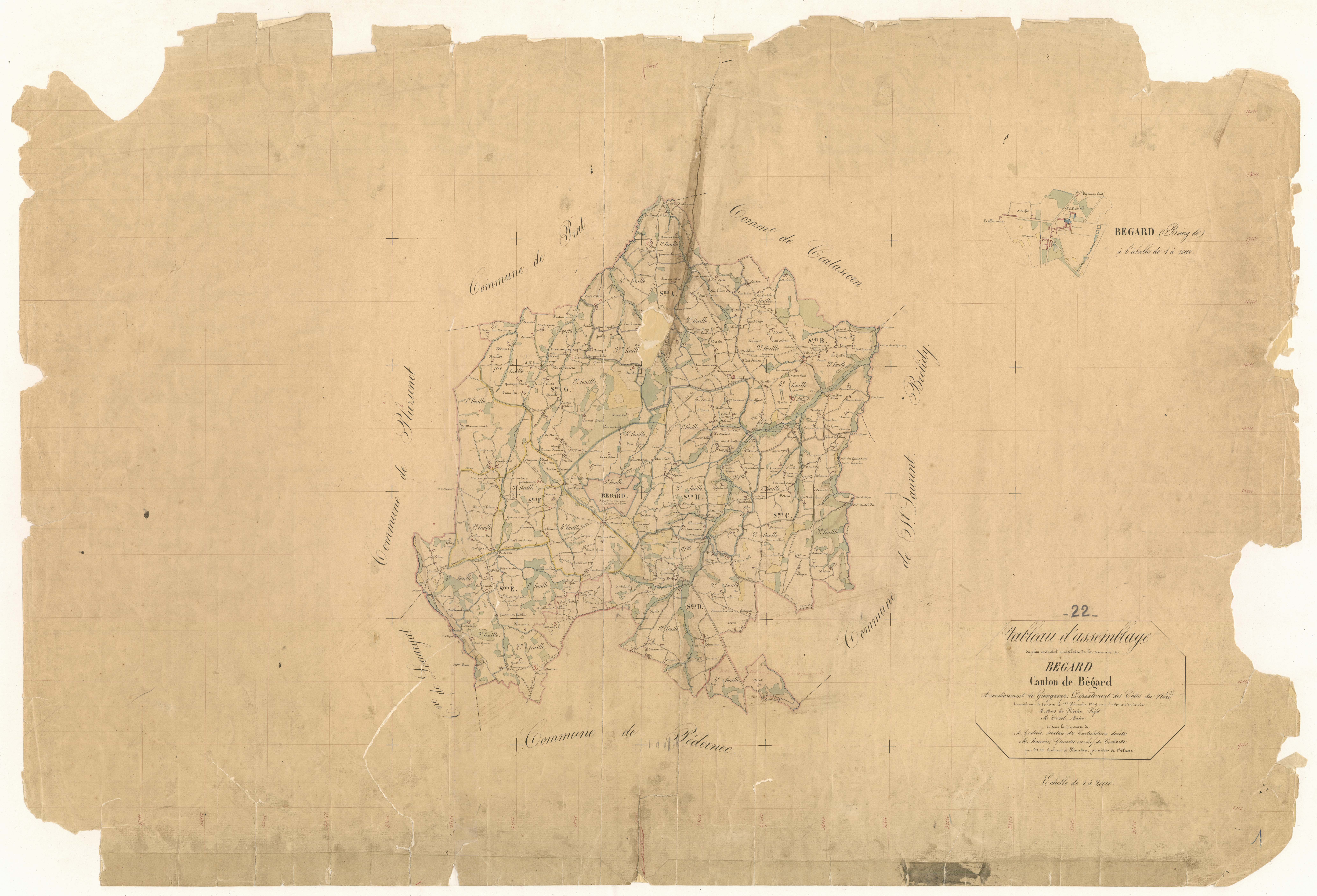 Bégard - Tableau d'assemblage