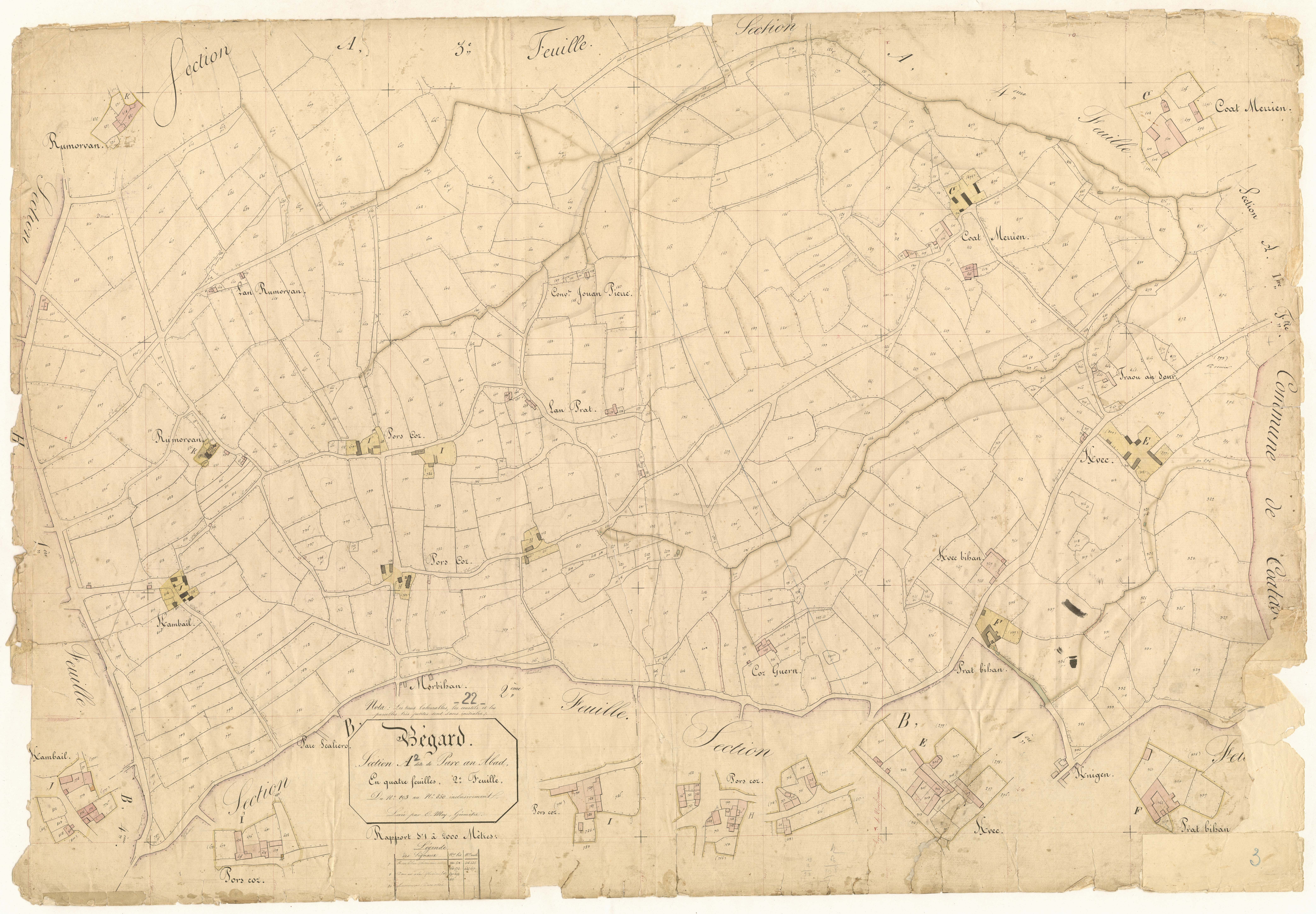 Bégard - Section A, 2ème feuille