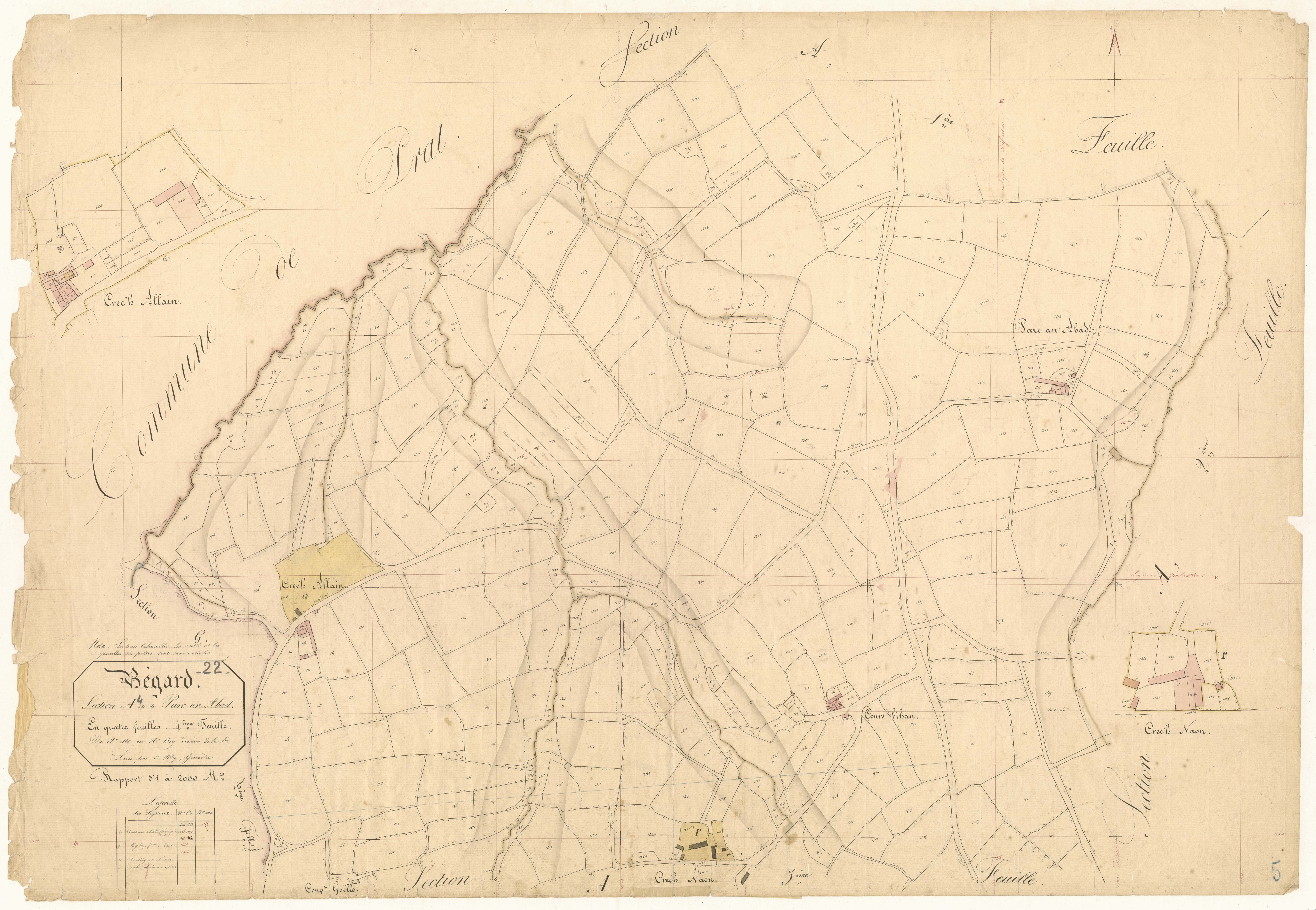 Bégard - Section A, 4ème feuille