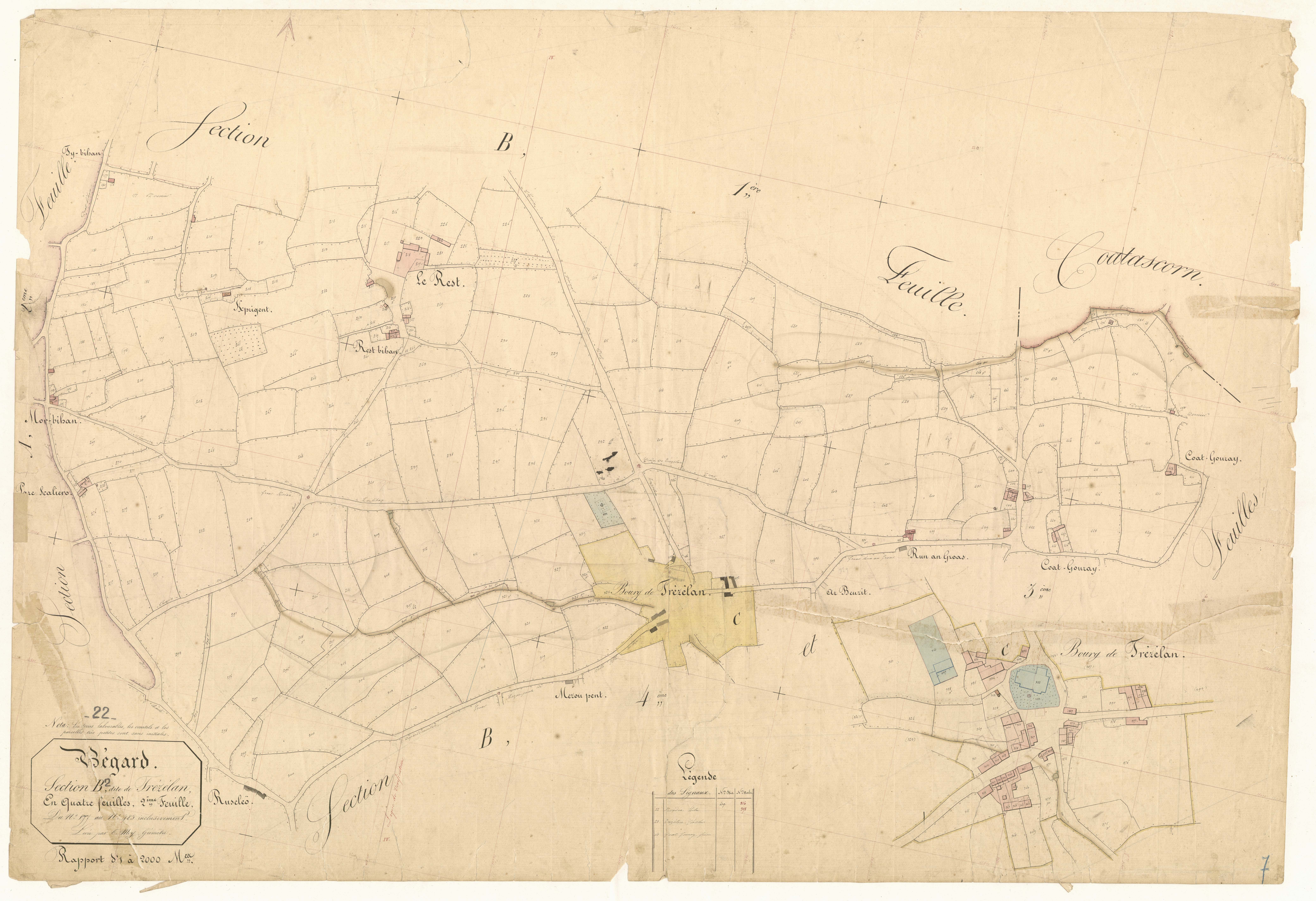 Bégard - Section B, 2ème feuille