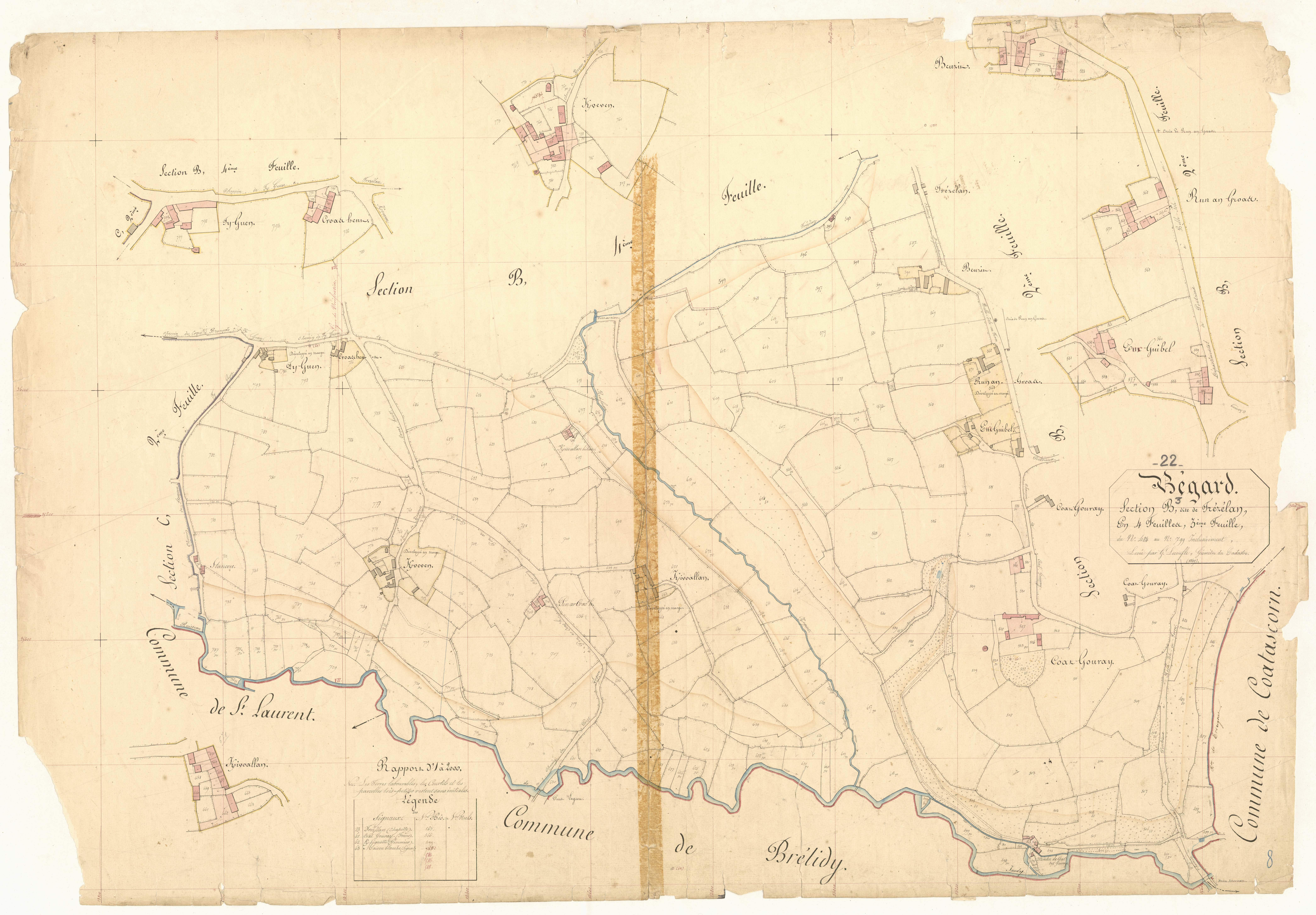 Bégard - Section B, 3ème feuille