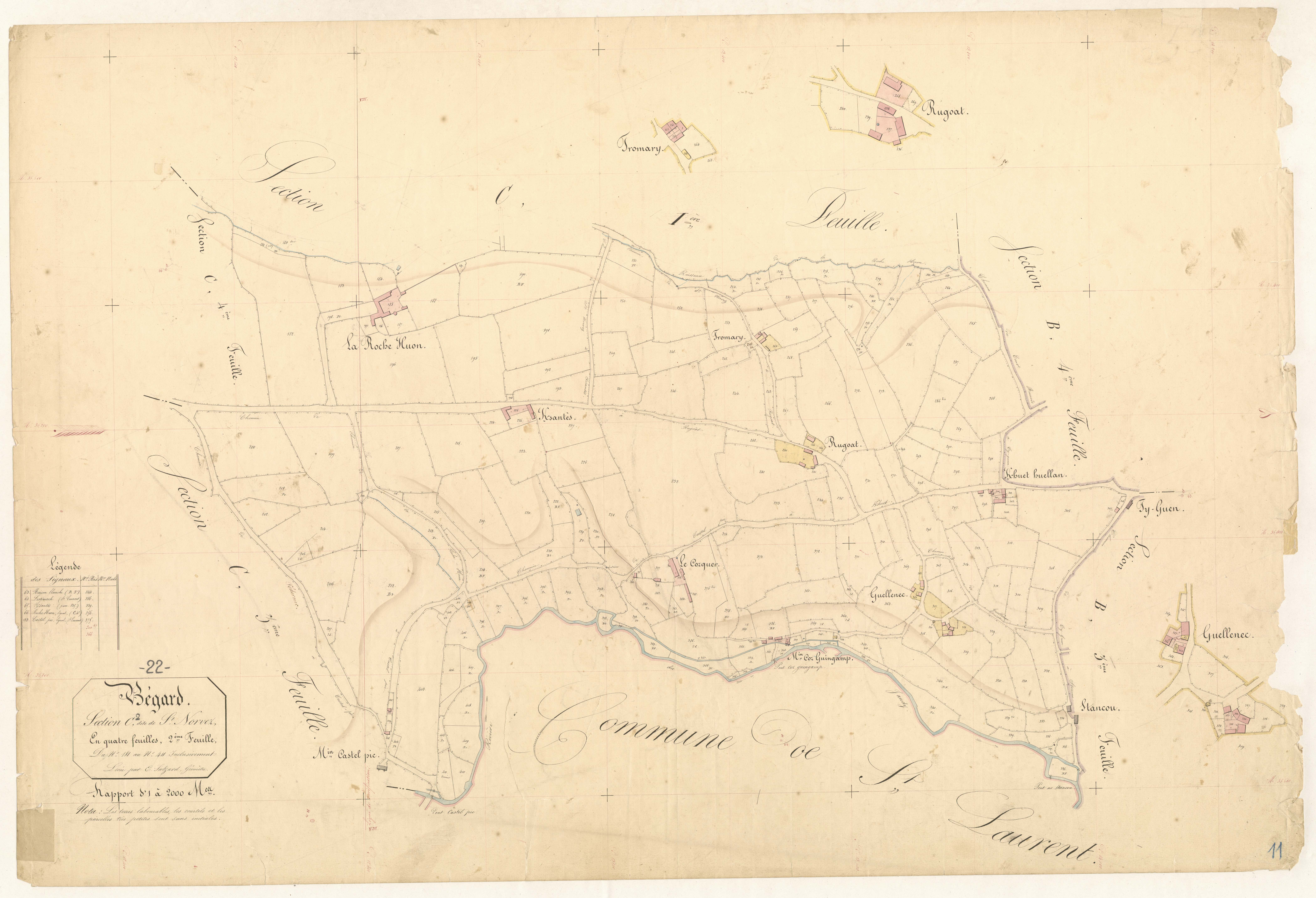 Bégard - Section C, 2ème feuille