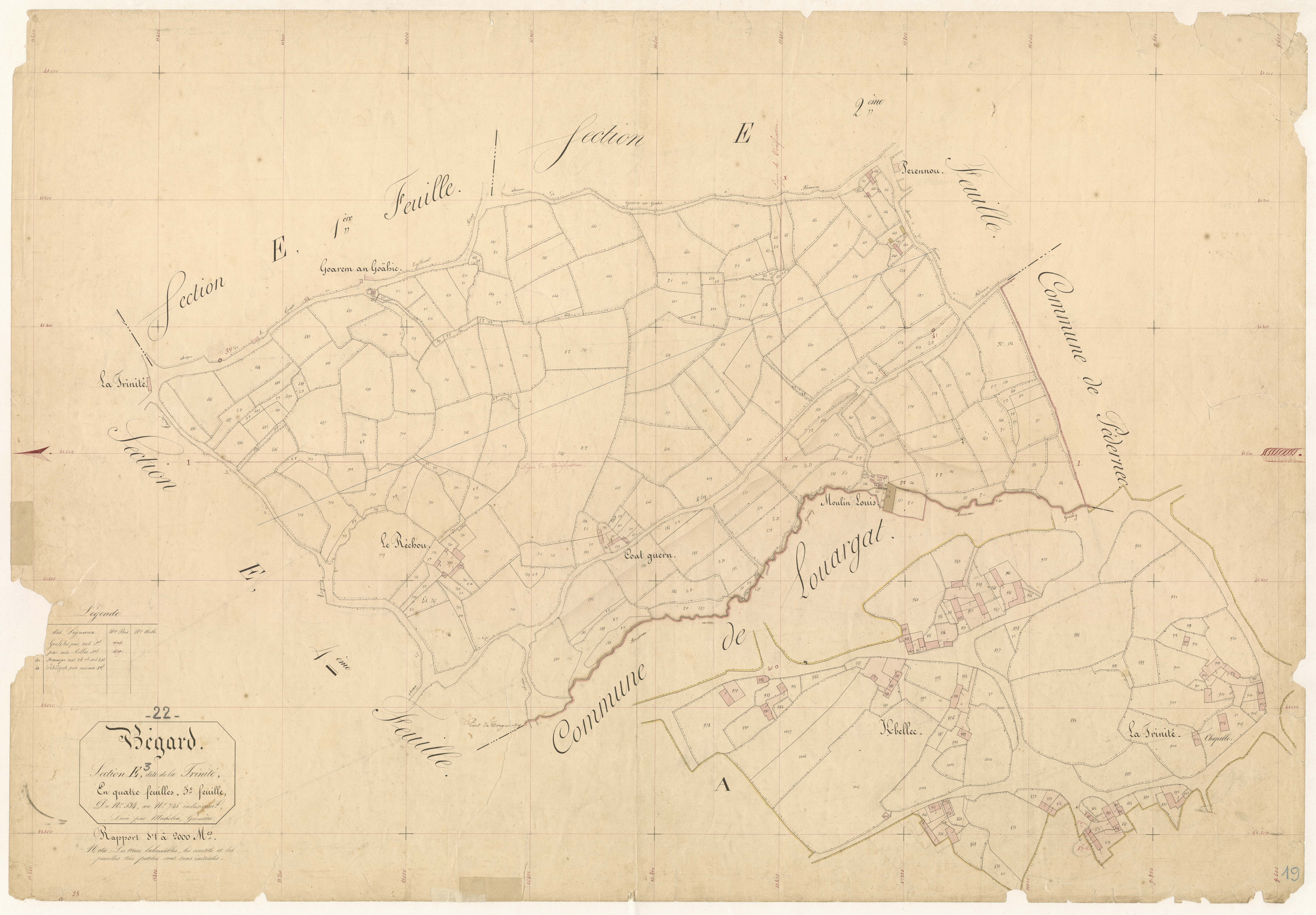Bégard - Section E, 4ème feuille