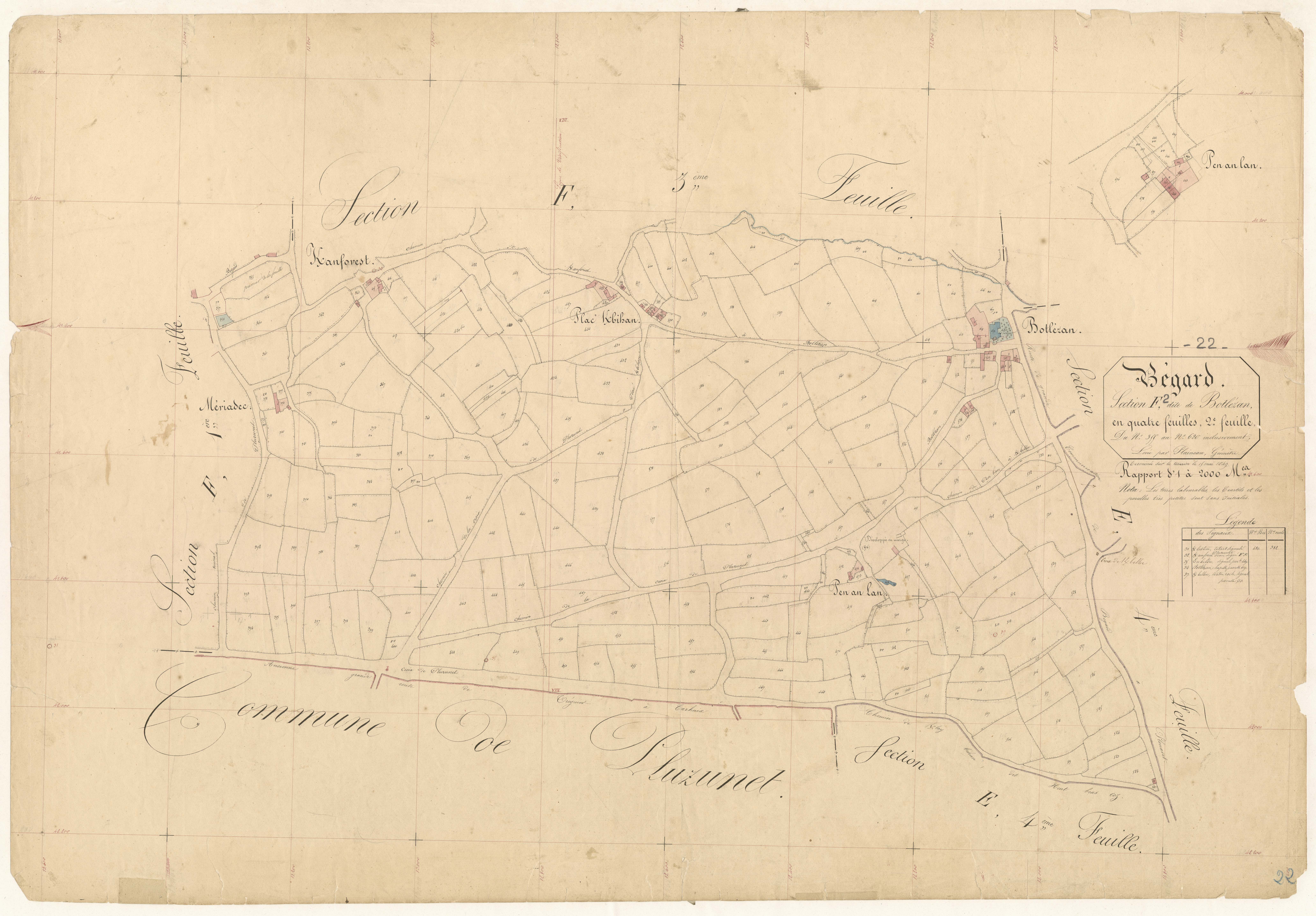Bégard - Section F, 2ème feuille