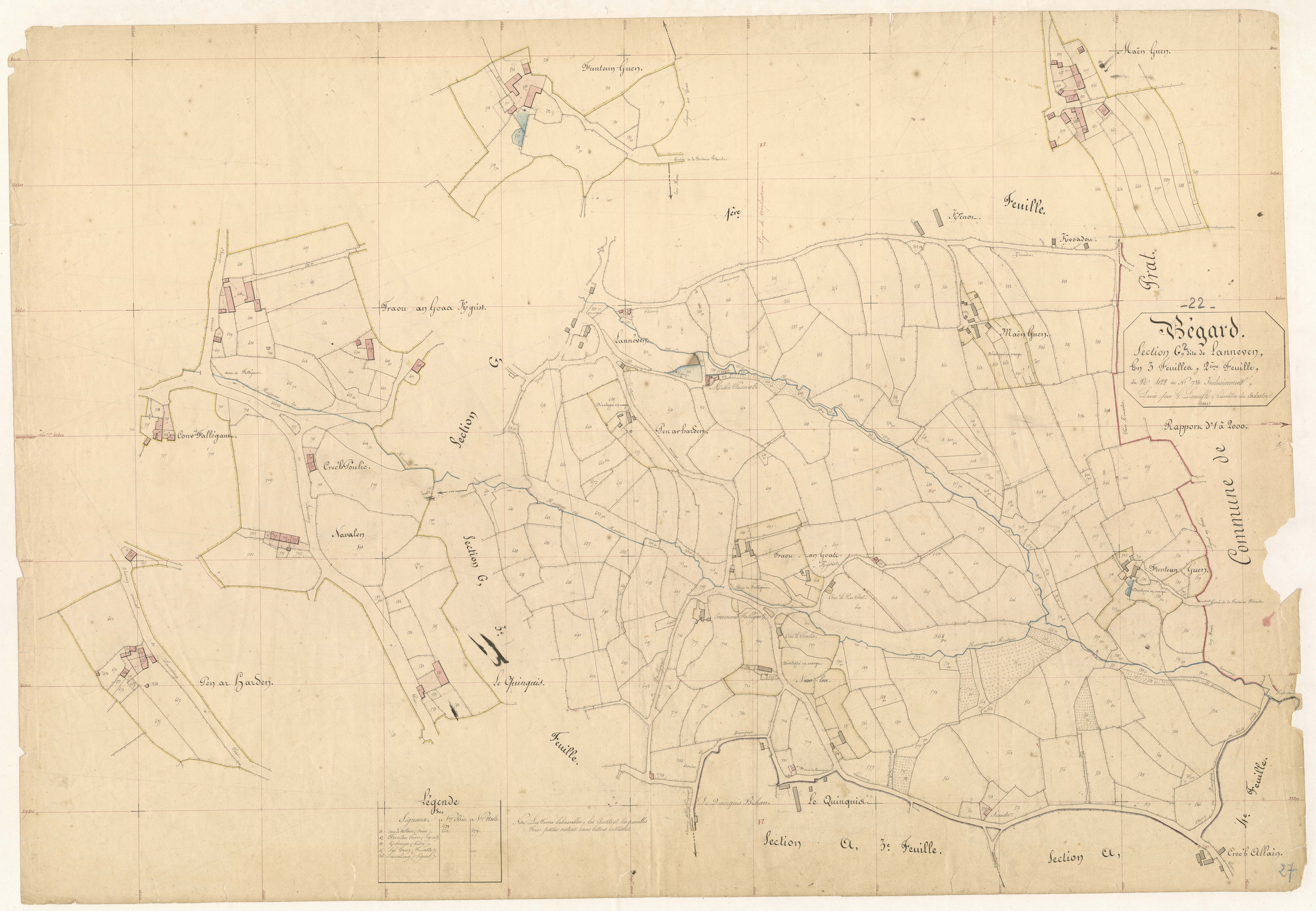 Bégard - Section G, 2ème feuille