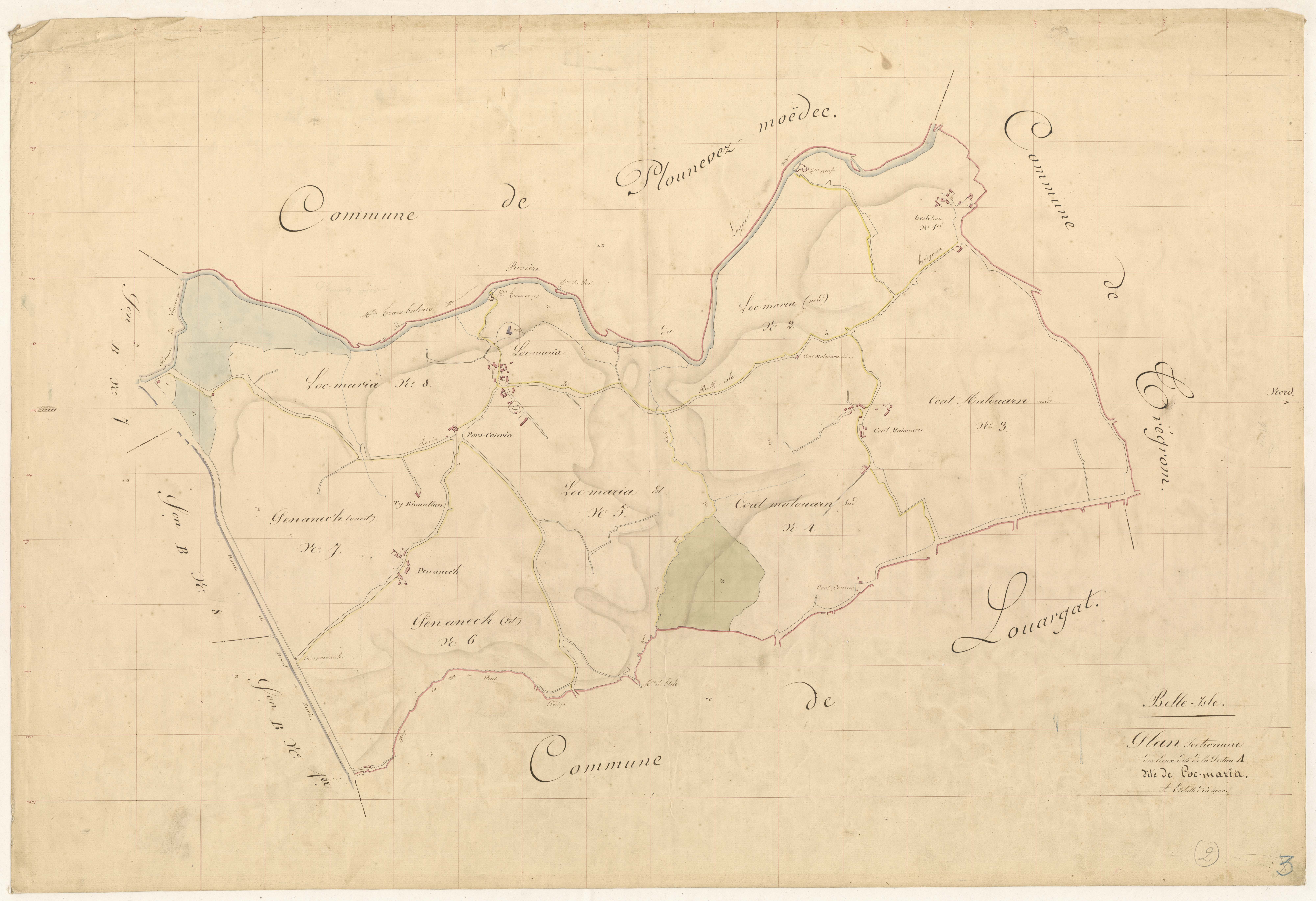 Belle-Isle-en-Terre - Section A.