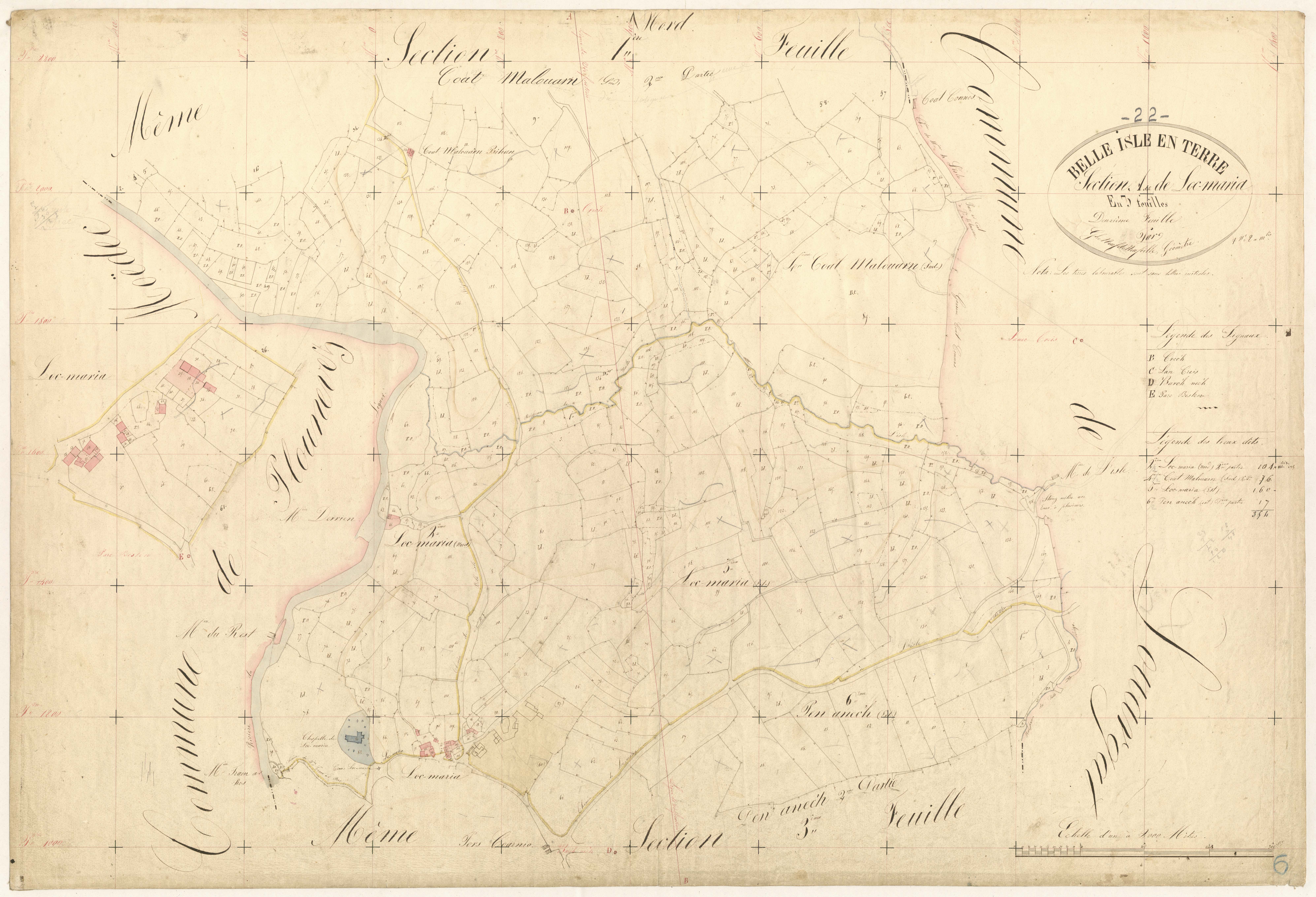 Belle-Isle-en-Terre - Section A, 2ème feuille