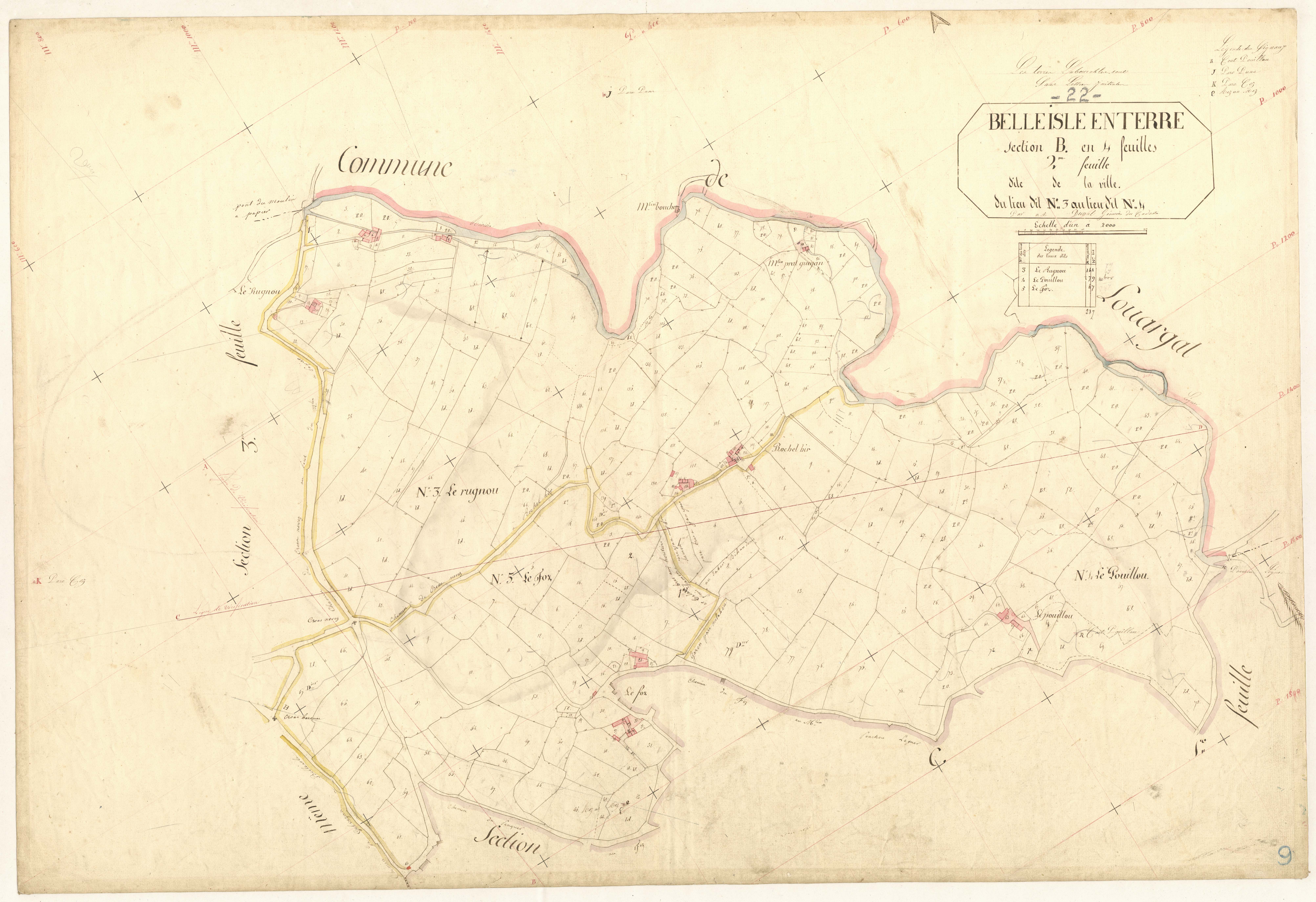 Belle-Isle-en-Terre - Section B, 2ème feuille