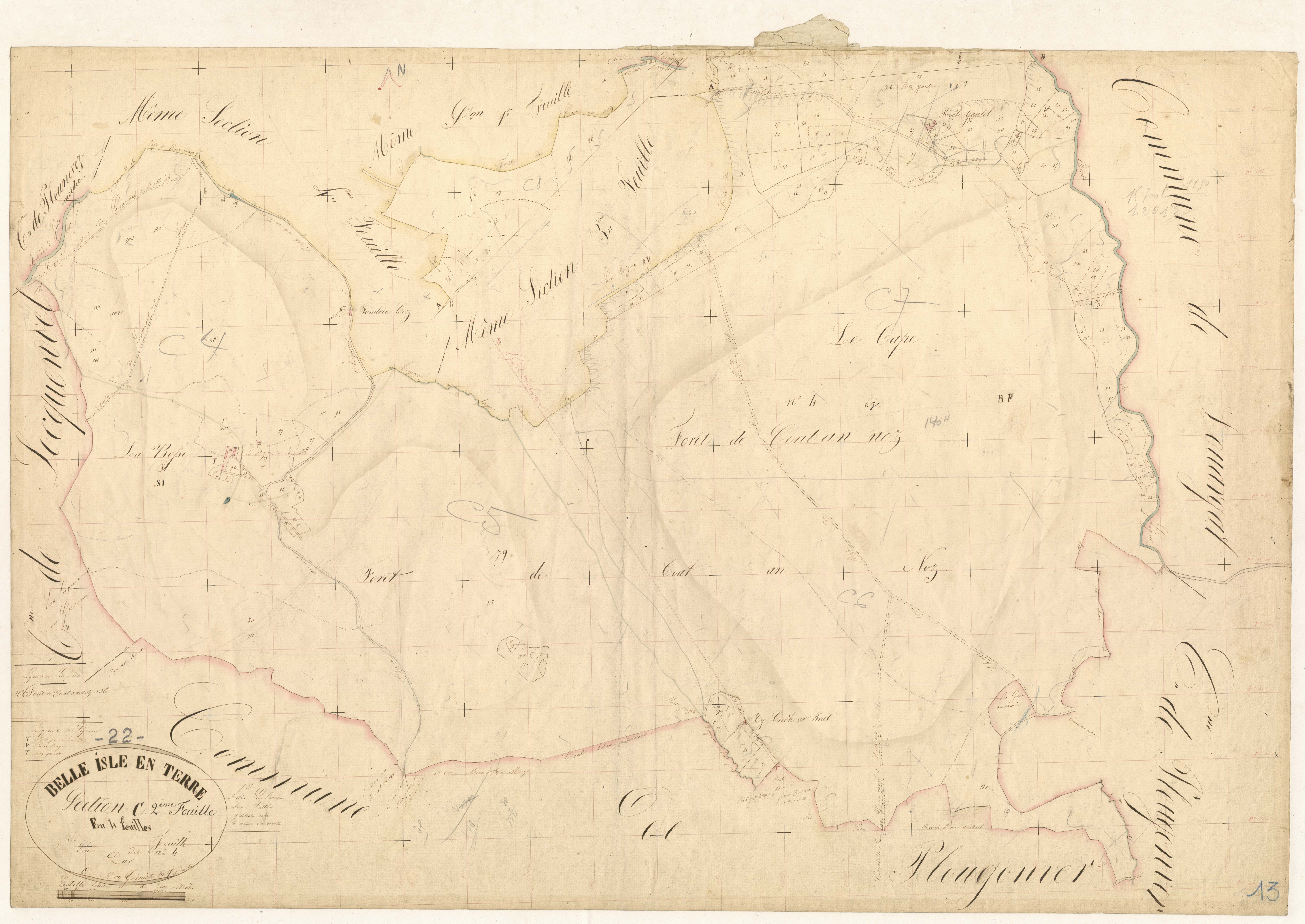 Belle-Isle-en-Terre - Section C, 2ème feuille