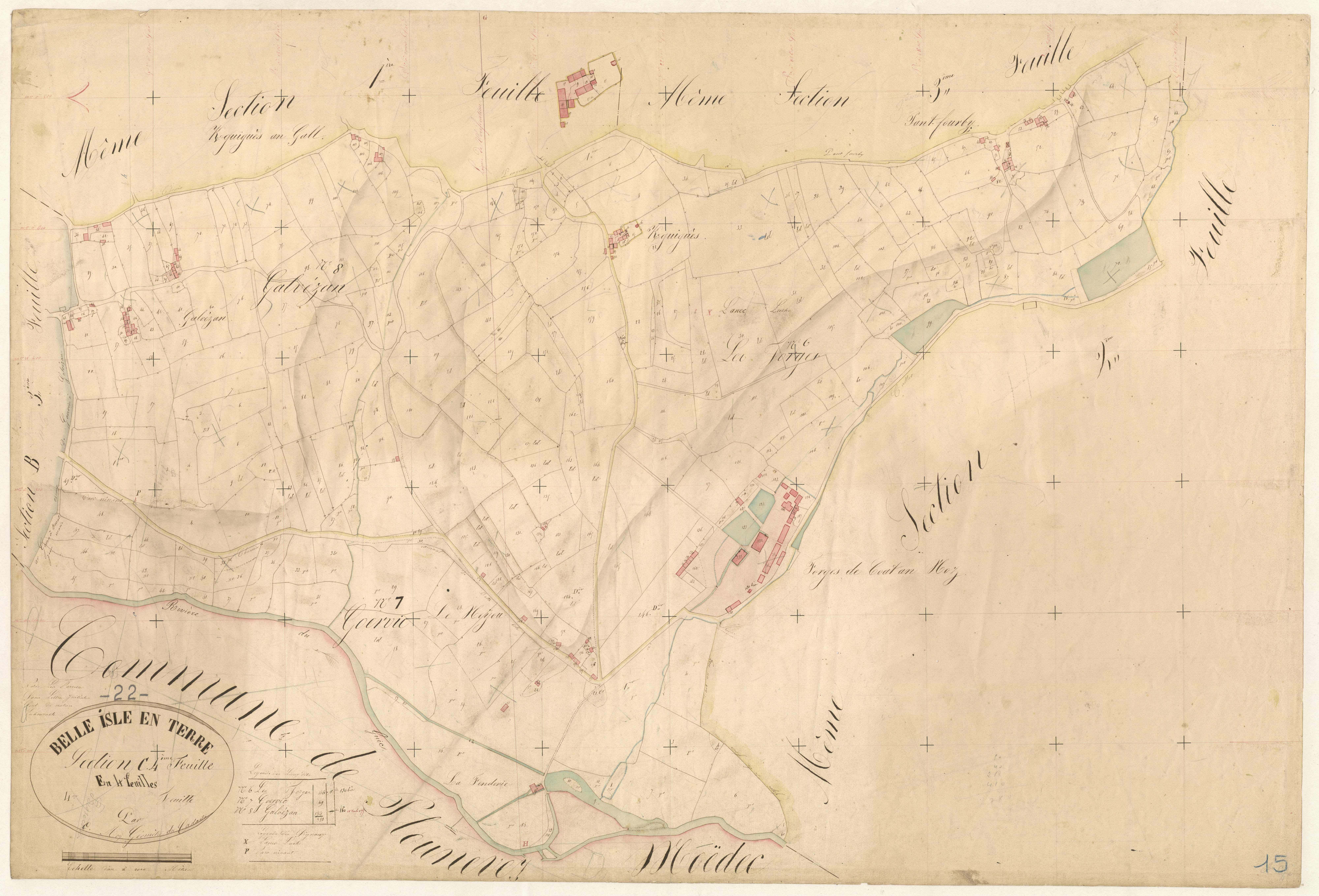 Belle-Isle-en-Terre - Section C, 4ème feuille