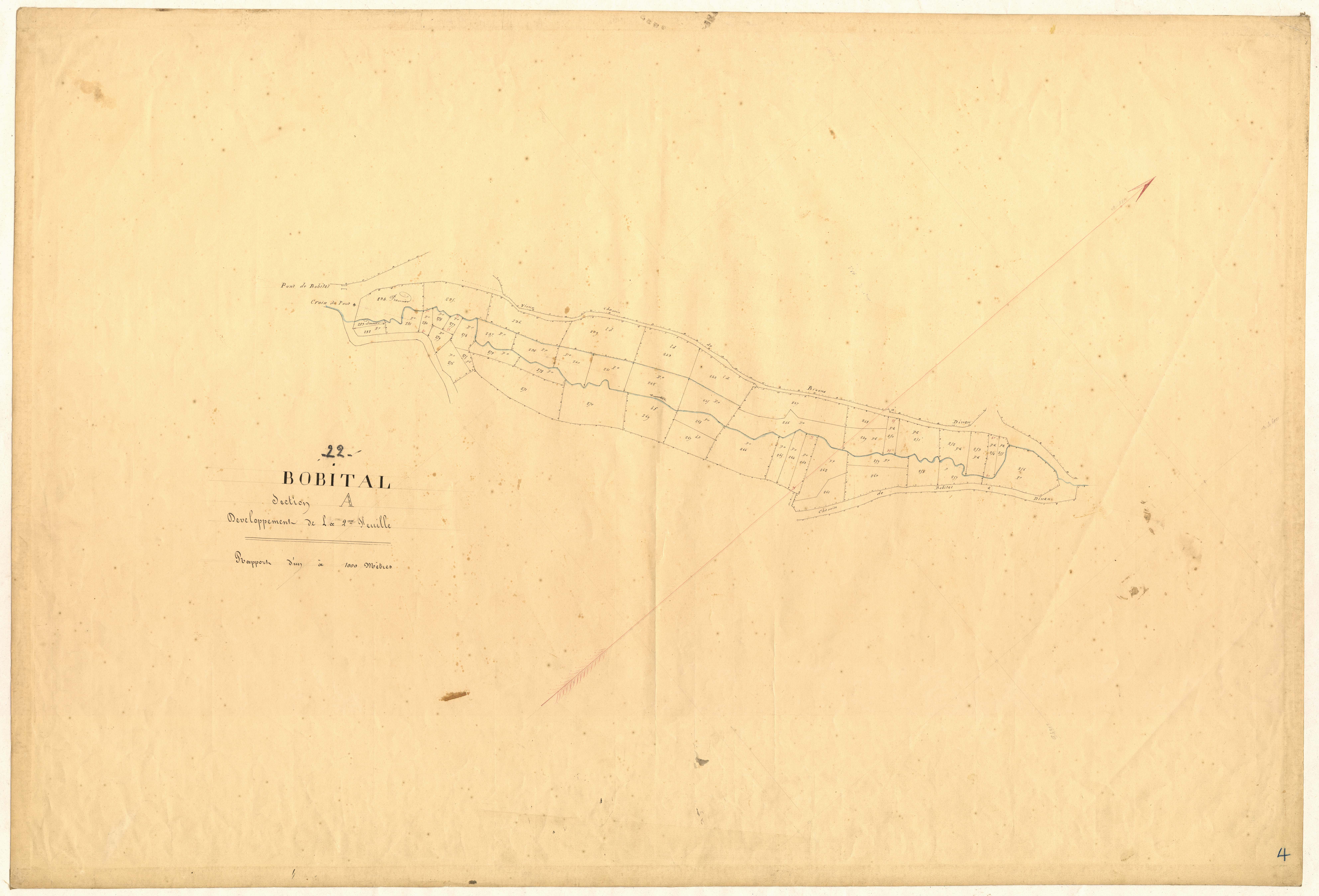 Bobital - Section A, développement de la 2ème feuille