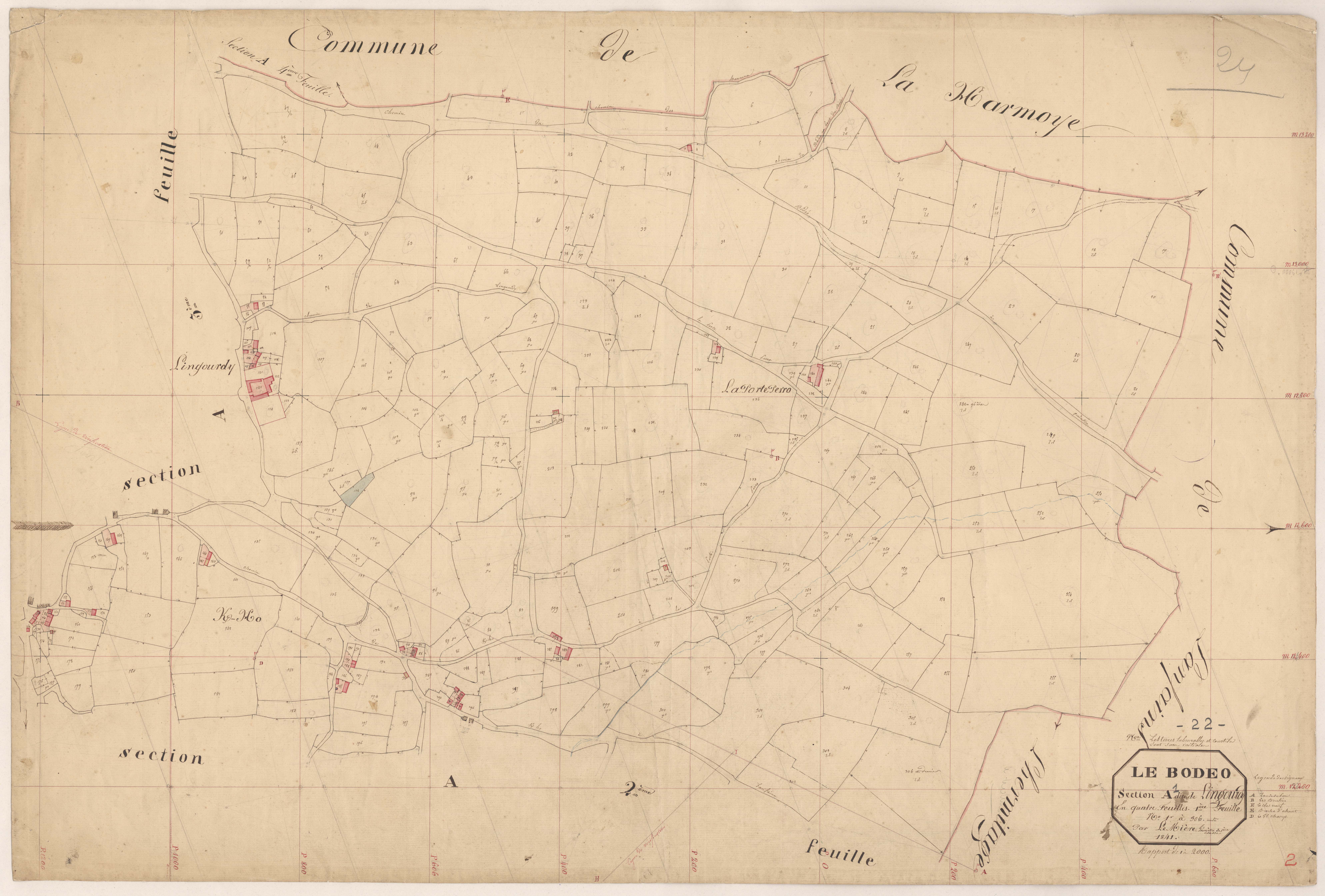 Le Bodéo - Section A, 1ère feuille