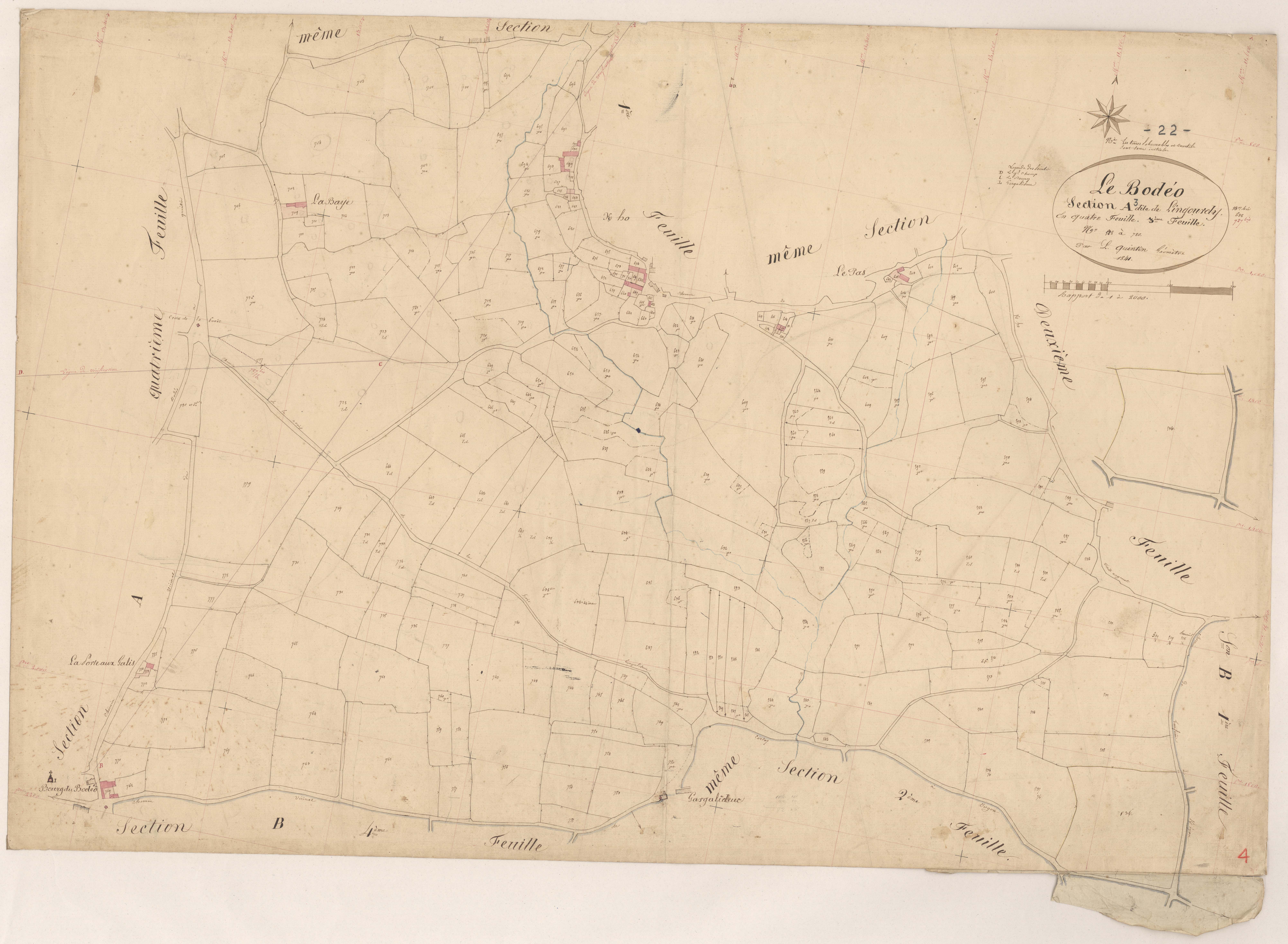 Le Bodéo - Section A, 3ème feuille