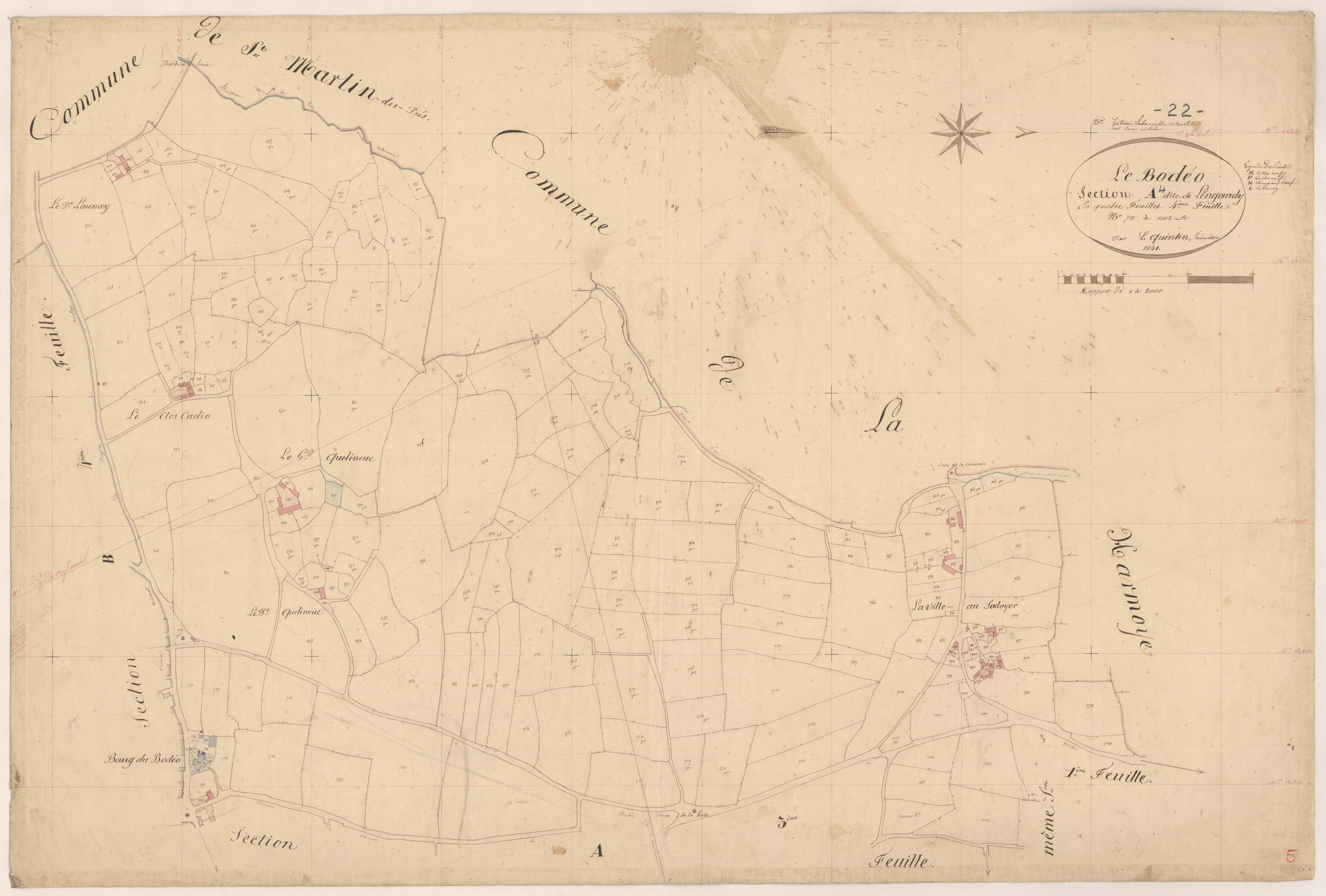 Le Bodéo - Section A, 4ème feuille