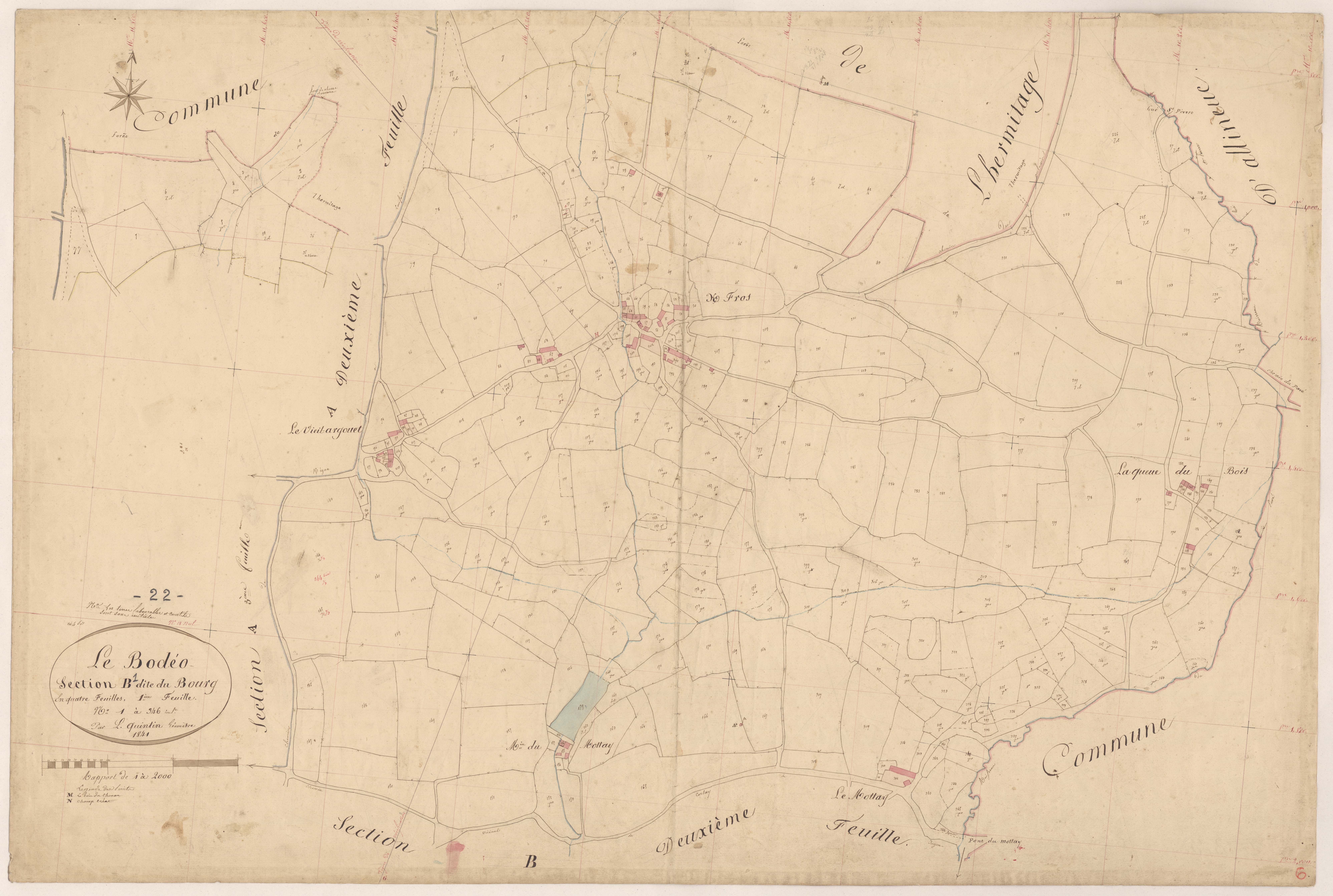 Le Bodéo - Section B, 1re feuille