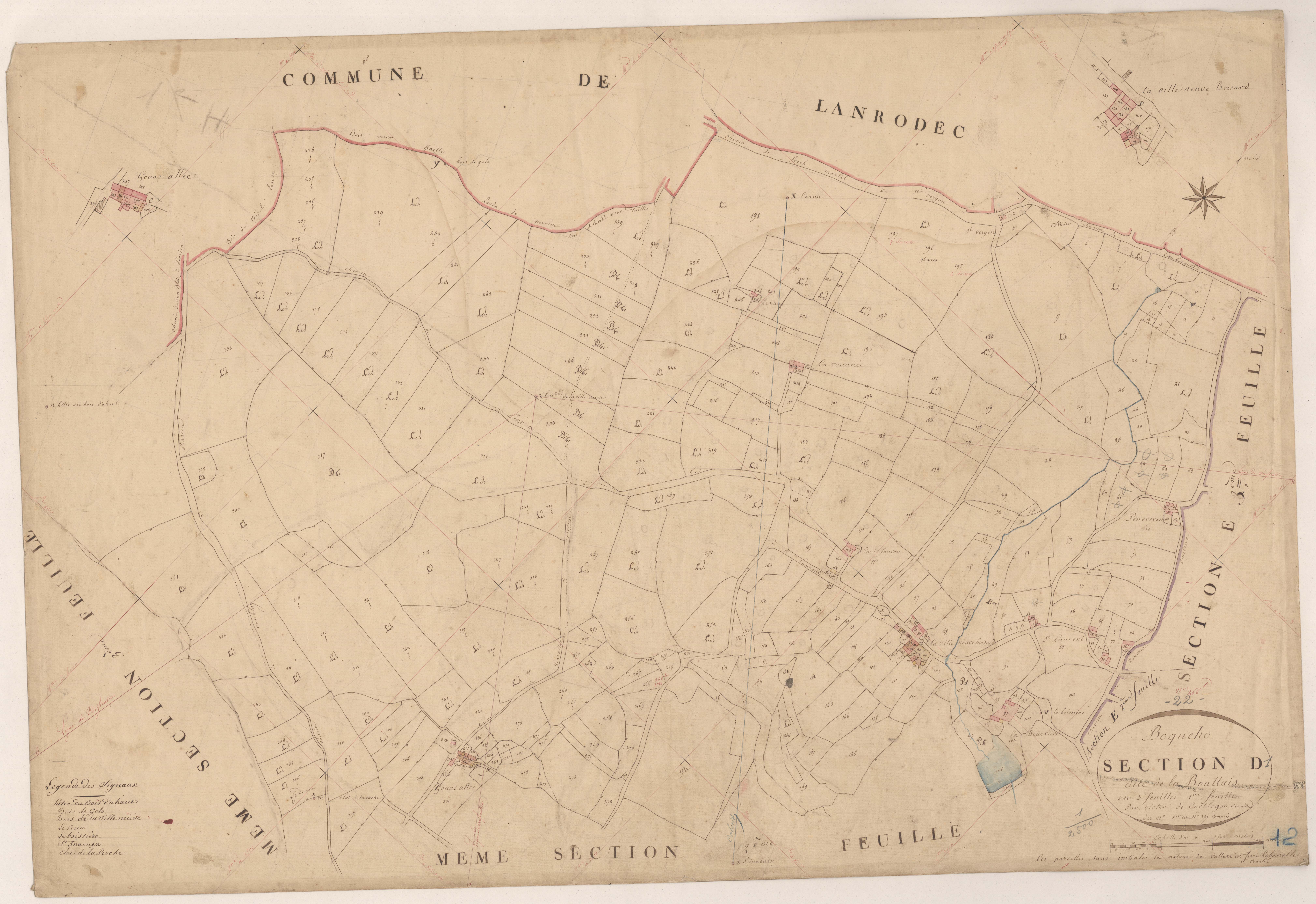 Boqueho - Section D, 1re feuille