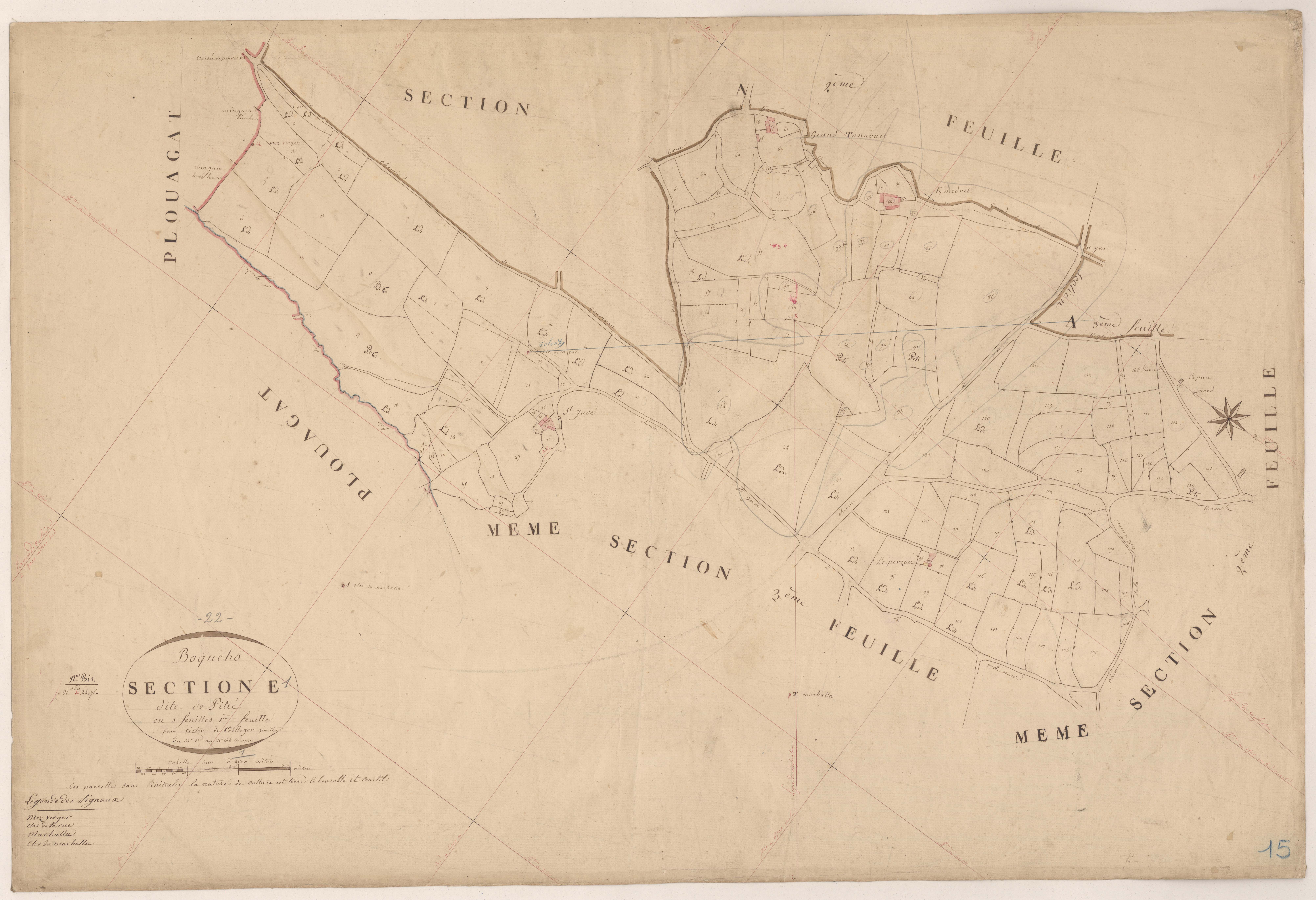 Boqueho - Section E, 1re feuille