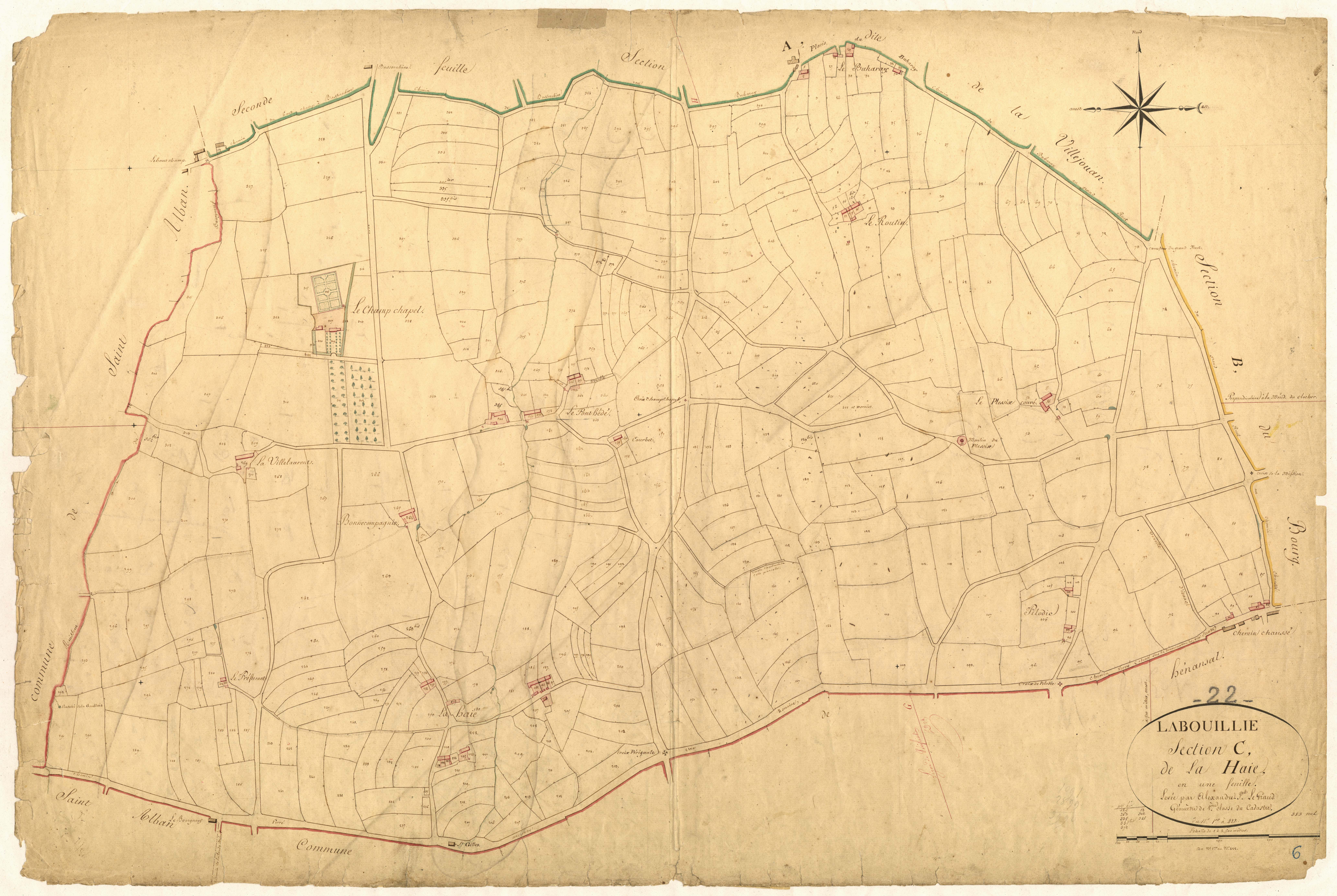 La Bouillie - Section C, 1re feuille
