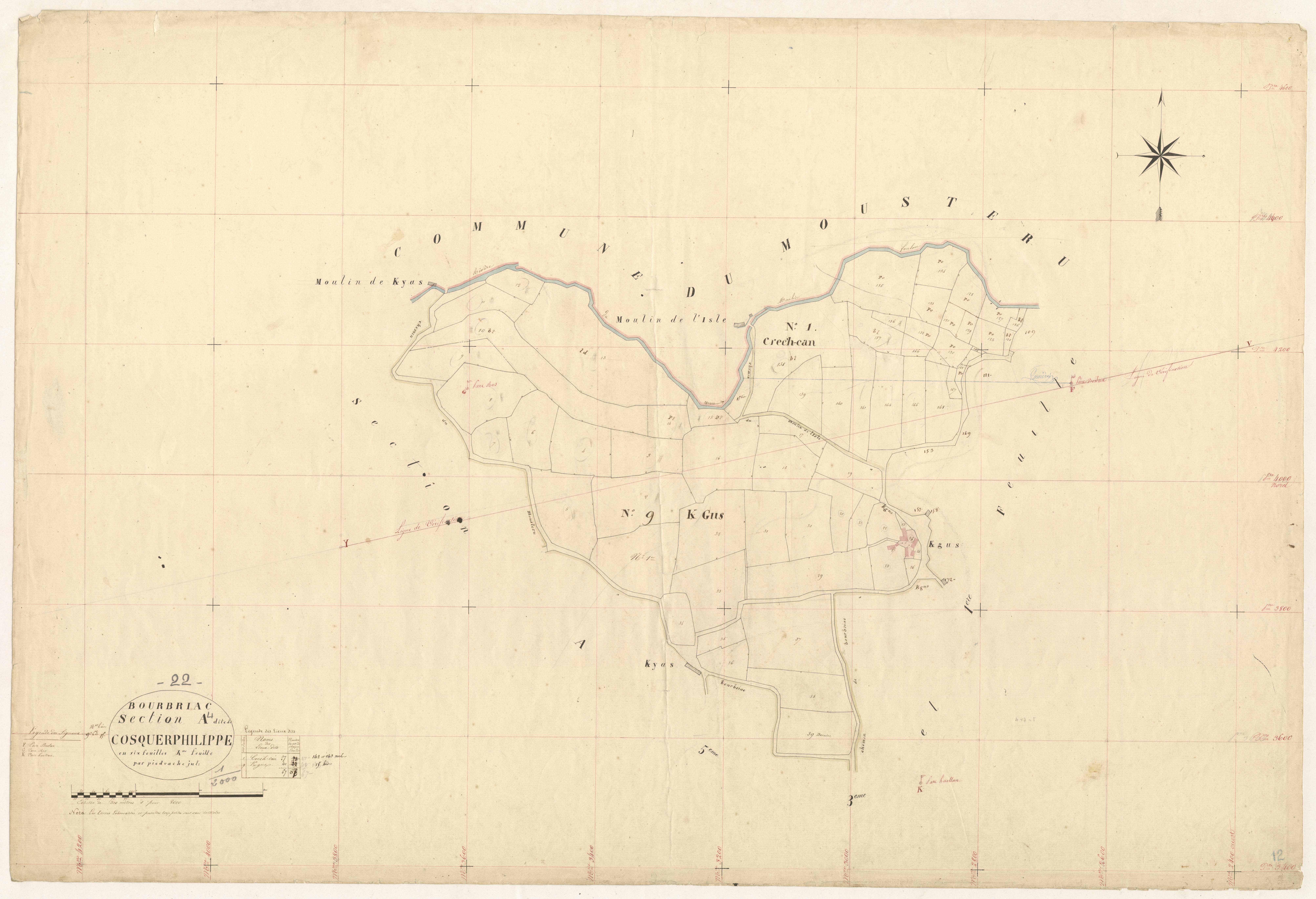 Bourbriac - Section A, 4e feuille