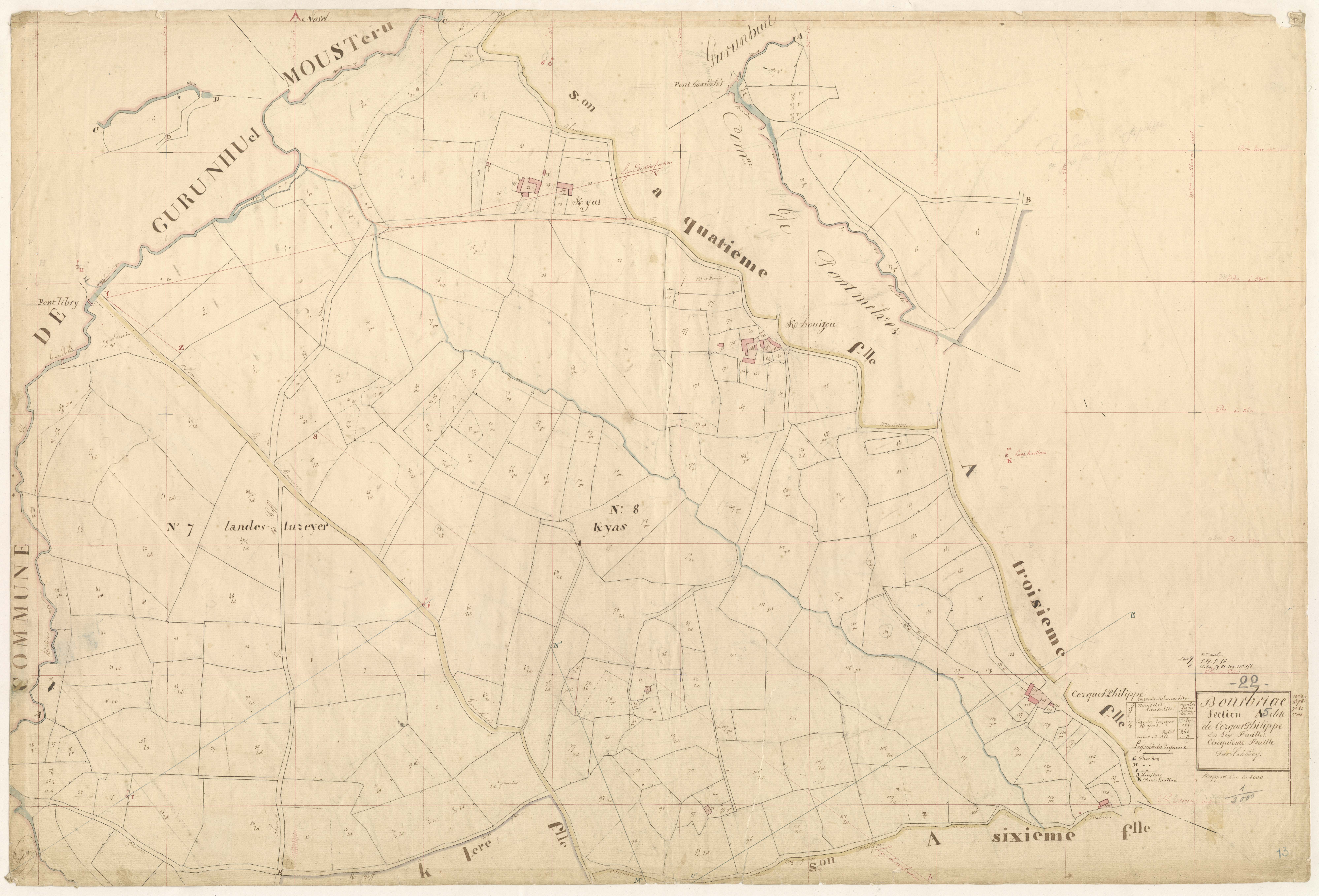 Bourbriac - Section A, 5e feuille