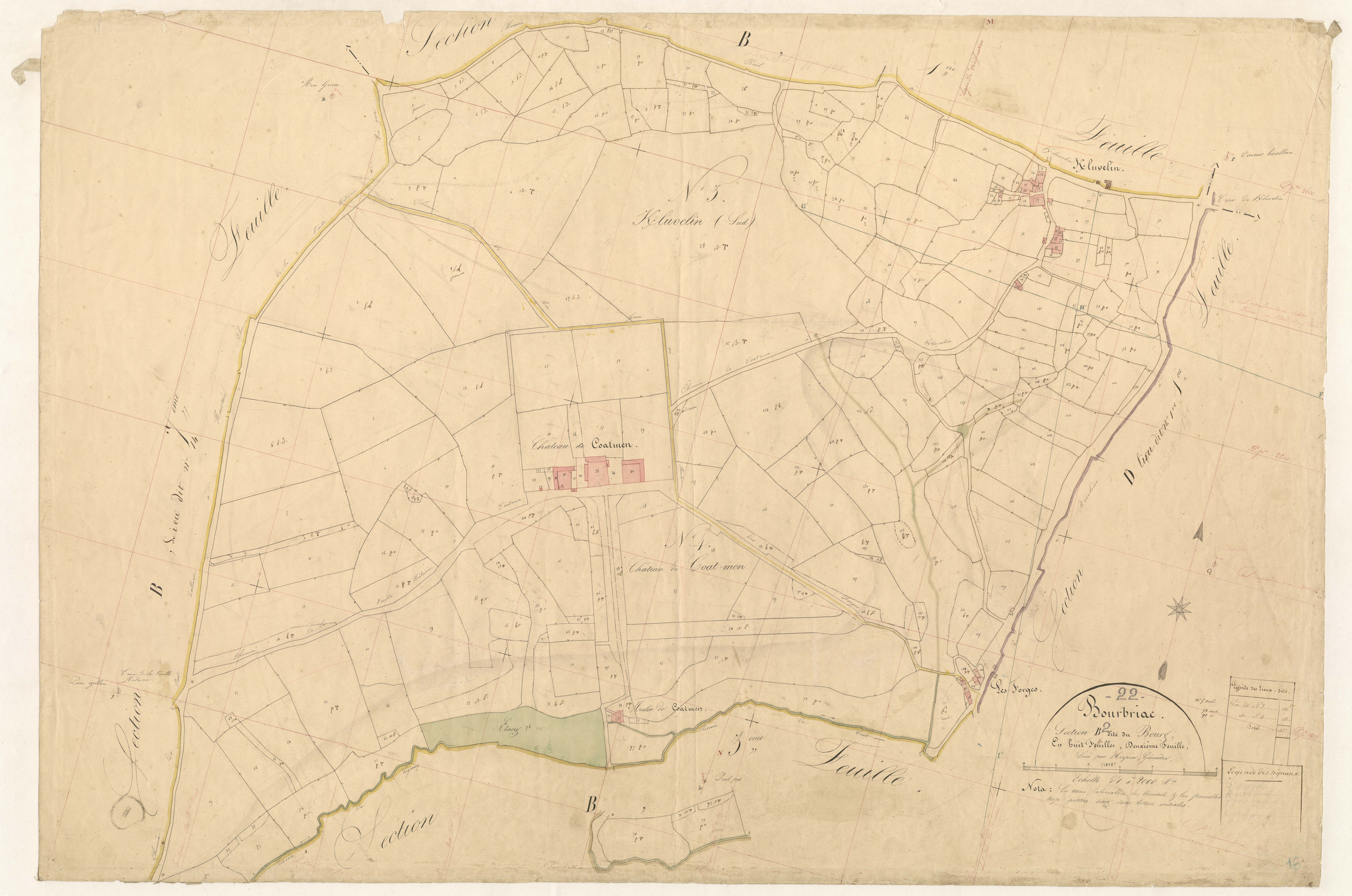 Bourbriac - Section B, 2e feuille