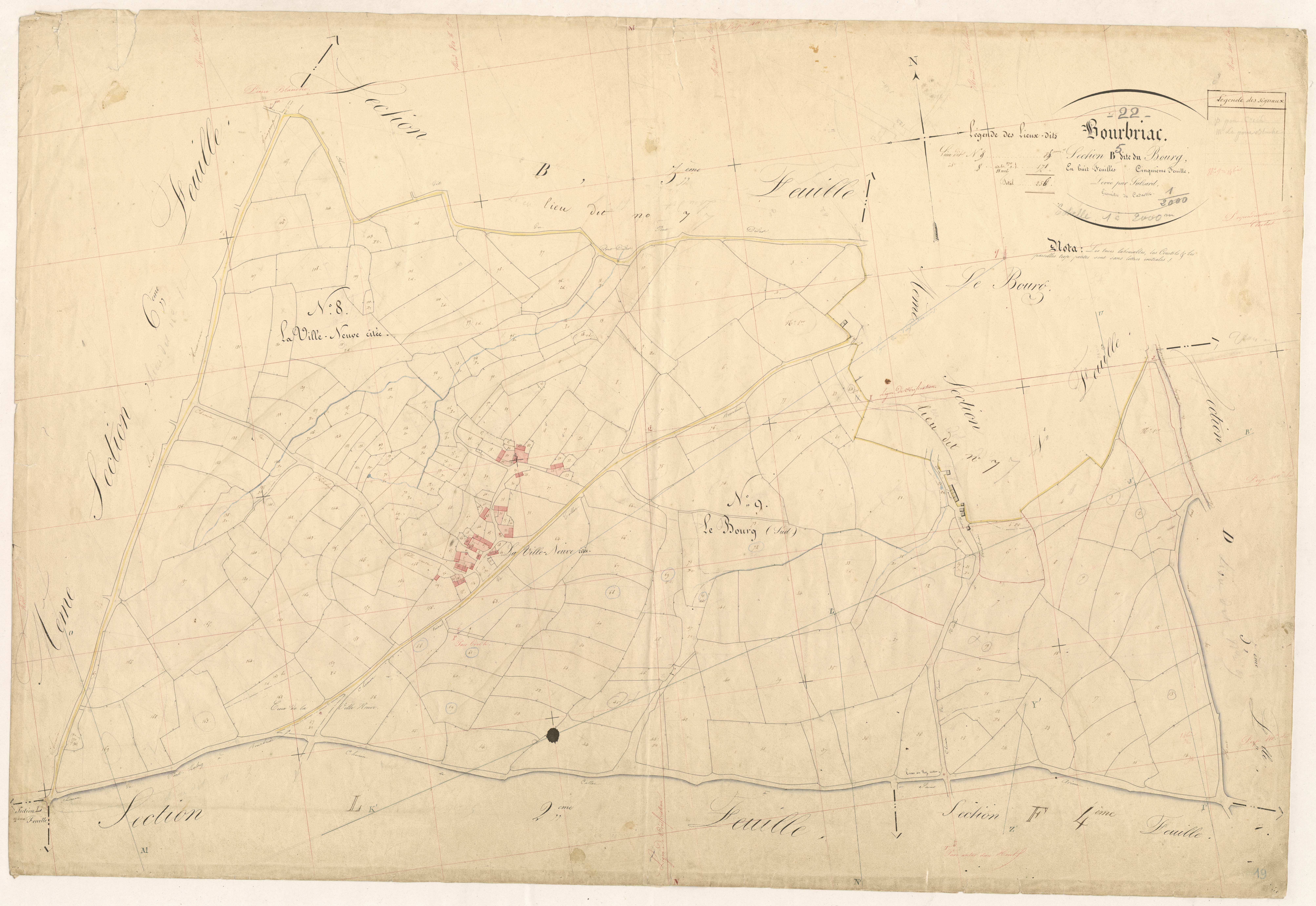 Bourbriac - Section B, 5e feuille