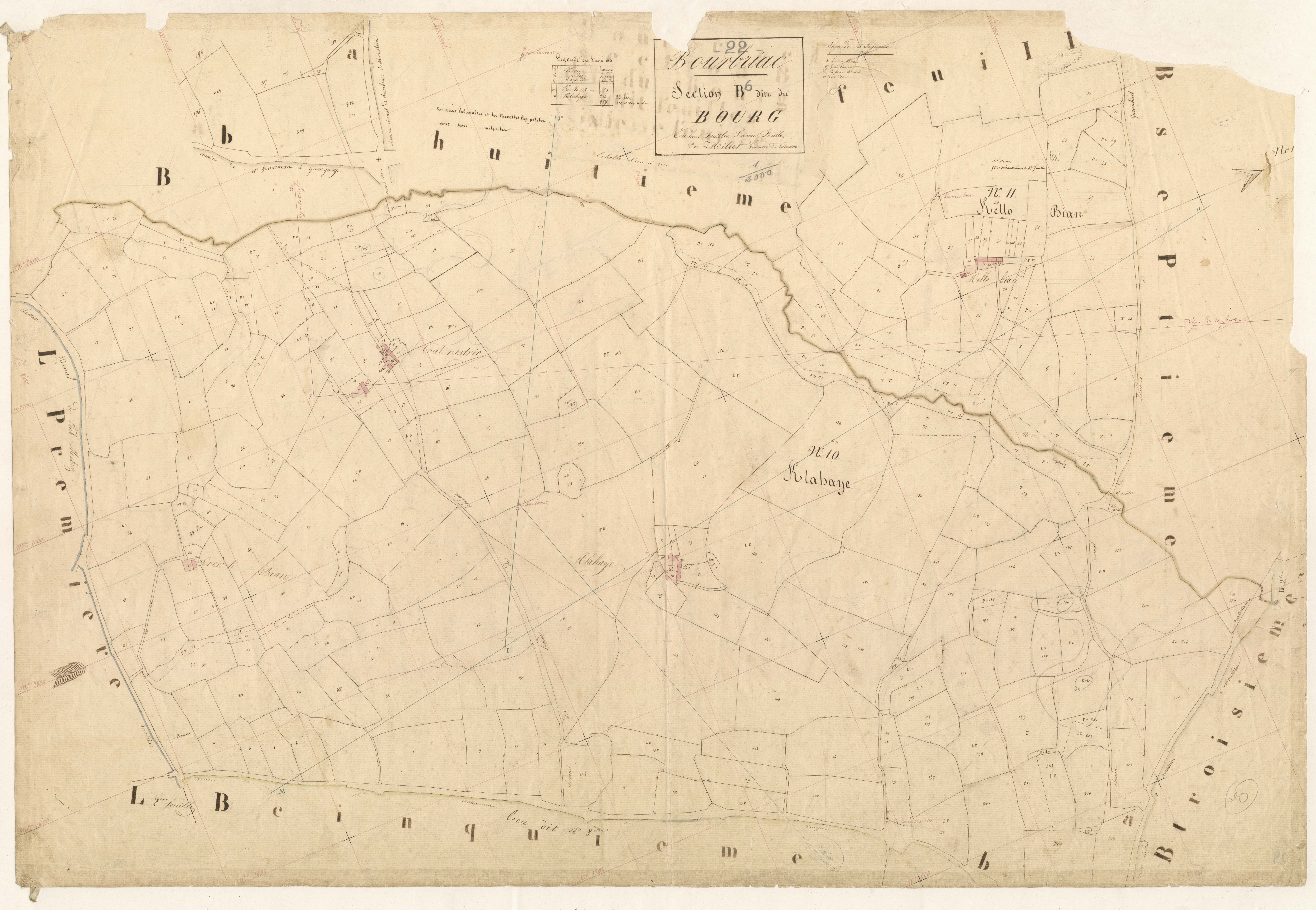 Bourbriac - Section B, 6e feuille