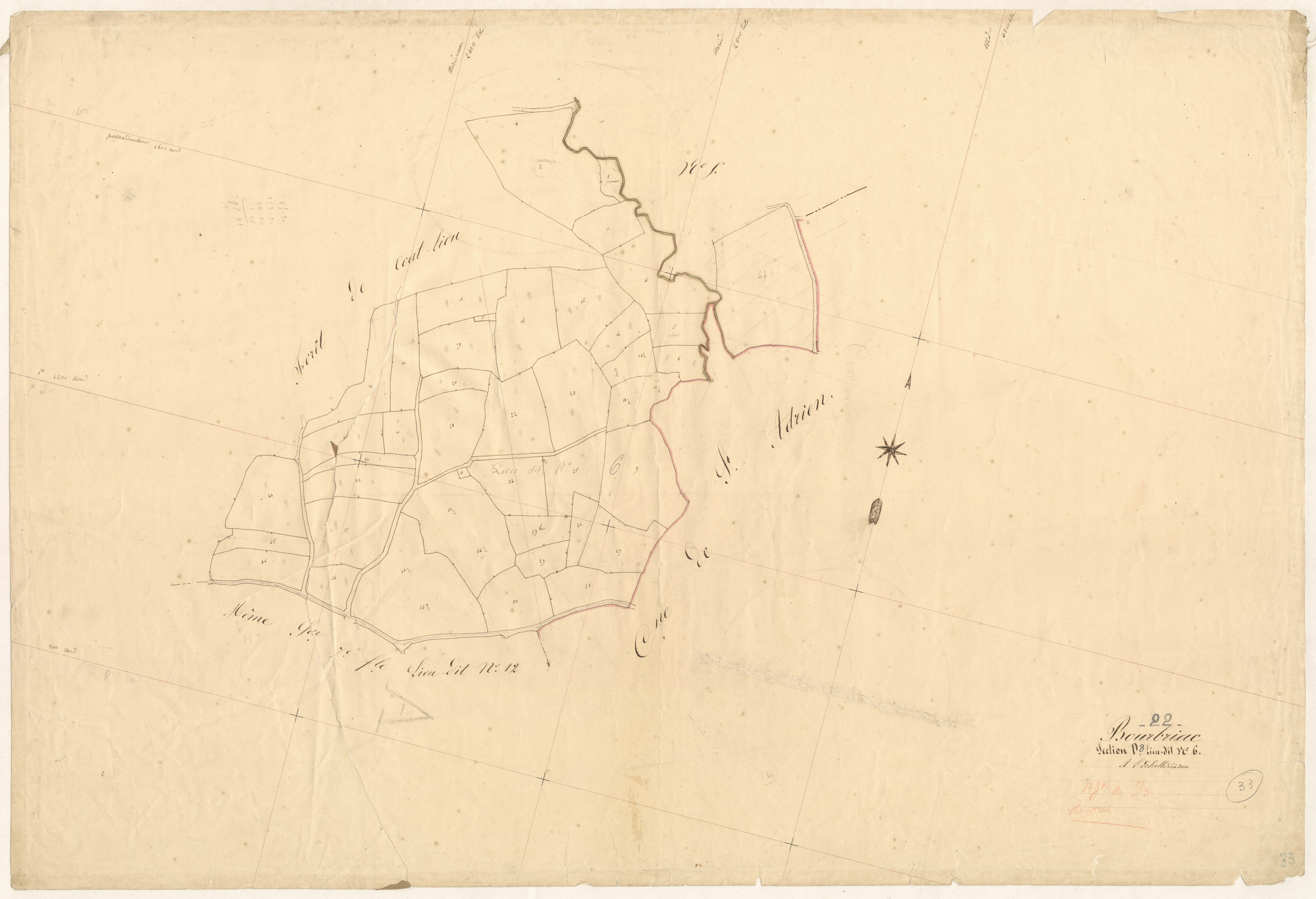 Bourbriac - Section D, 8e feuille