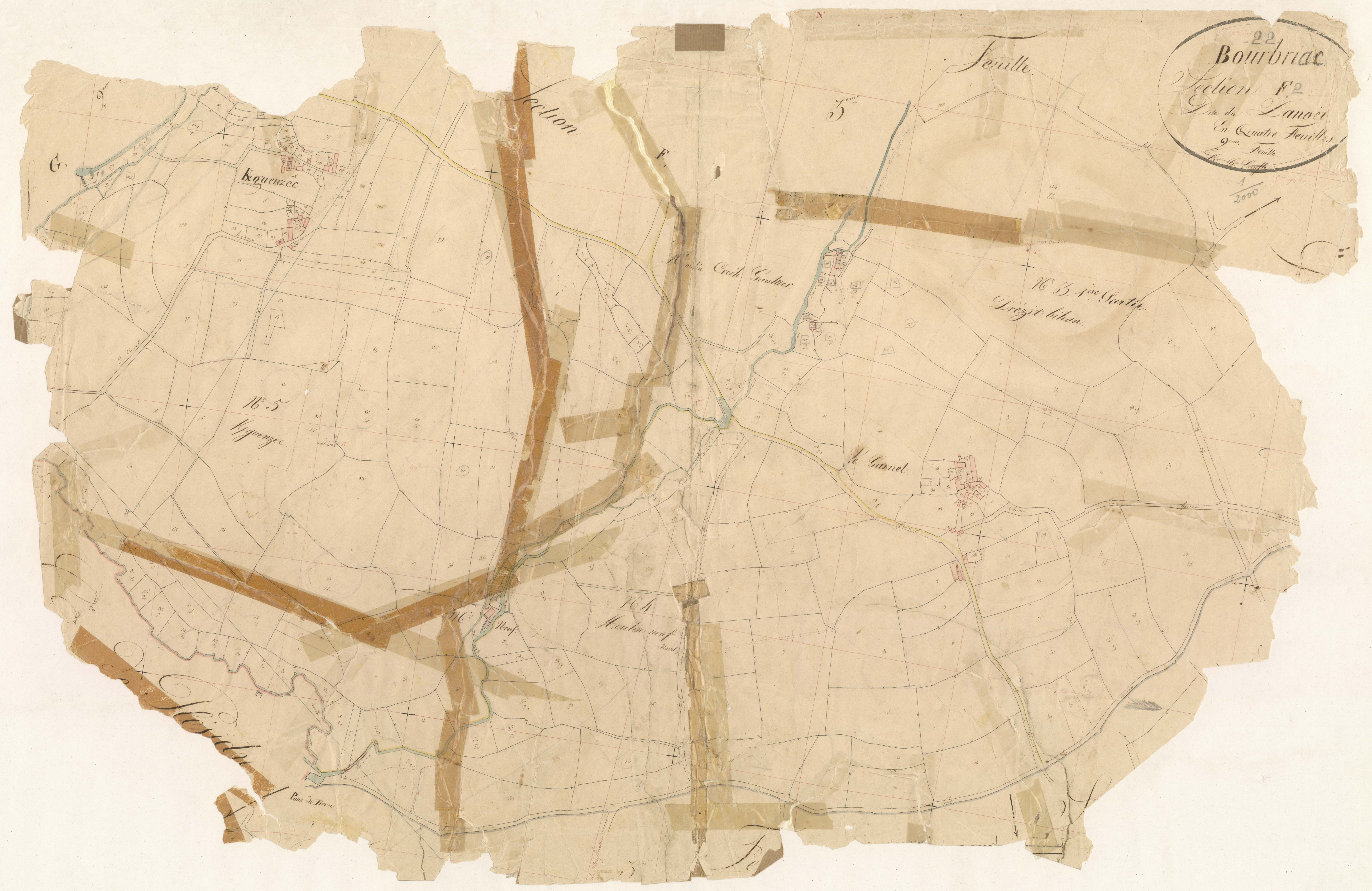 Bourbriac - Section F, 2e feuille