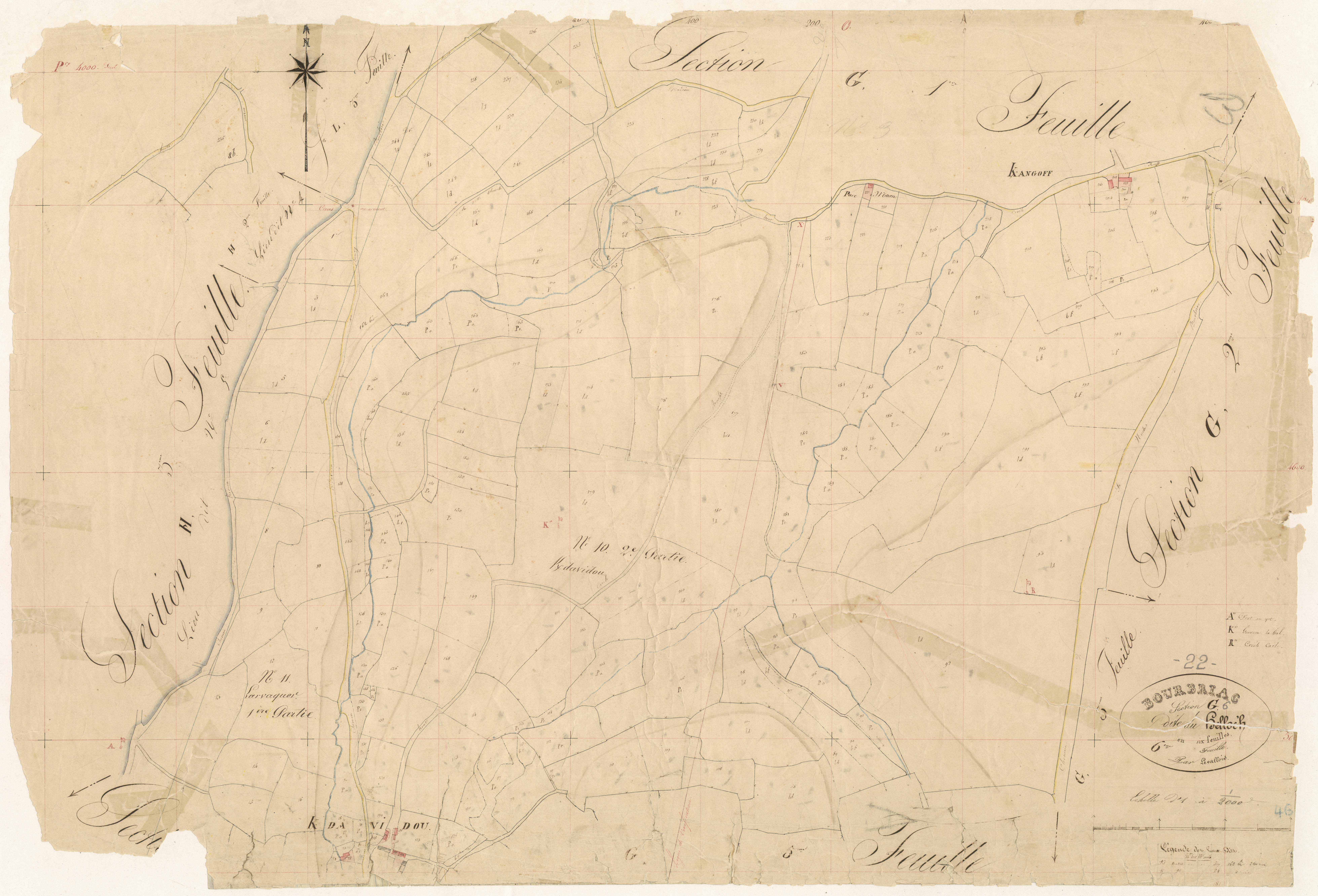Bourbriac - Section G, 6e feuille