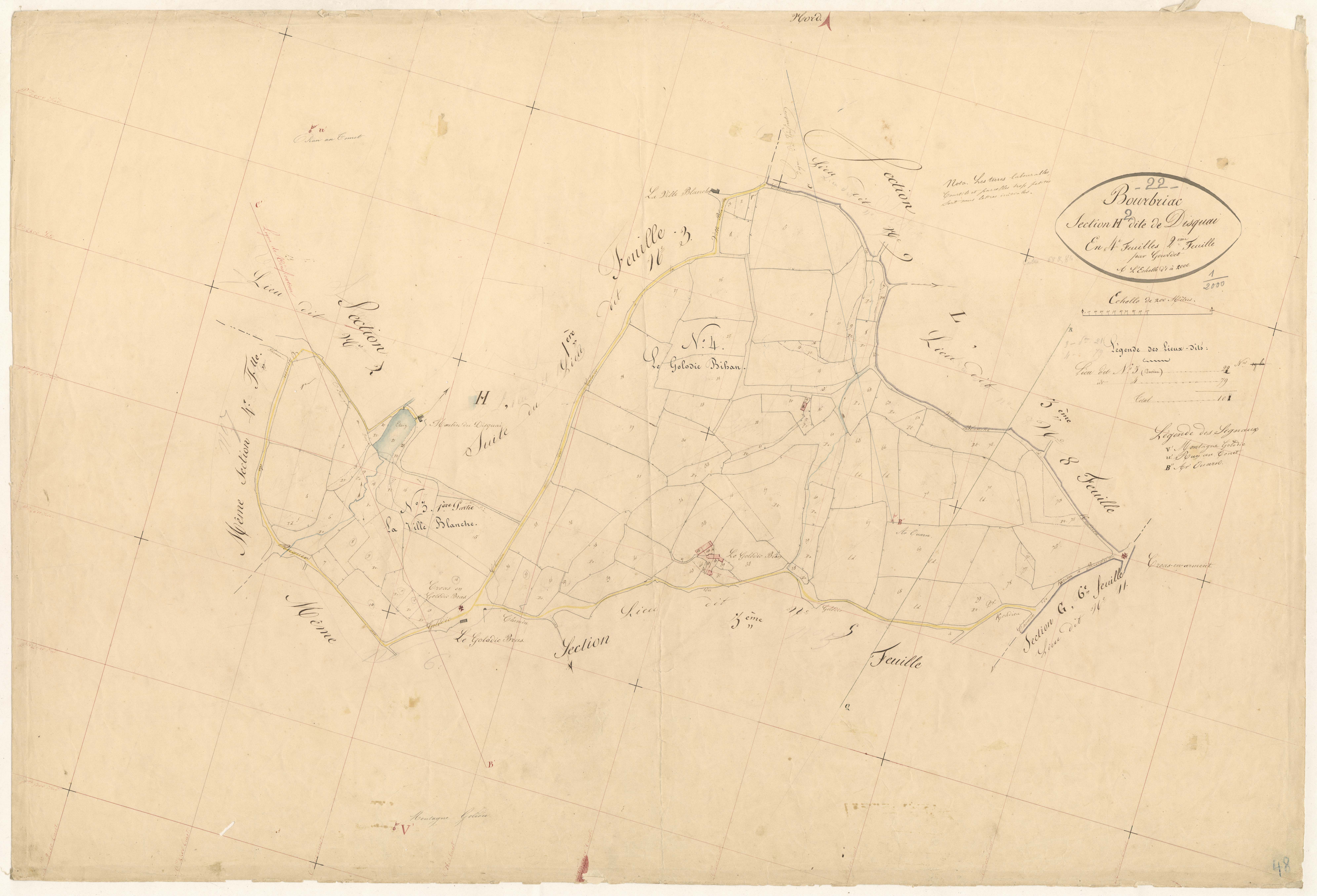 Bourbriac - Section H2.