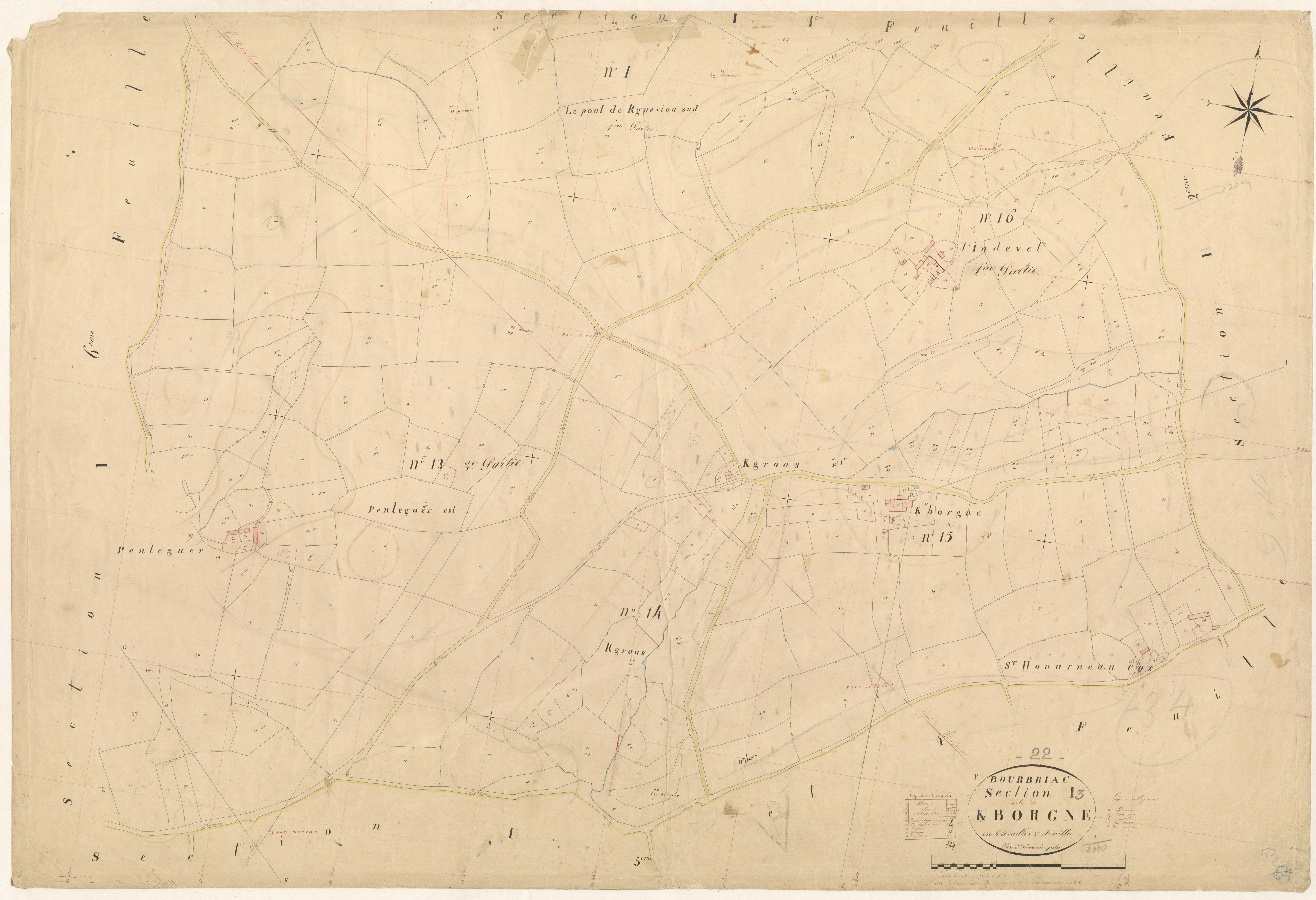Bourbriac - Section I, 3e feuille