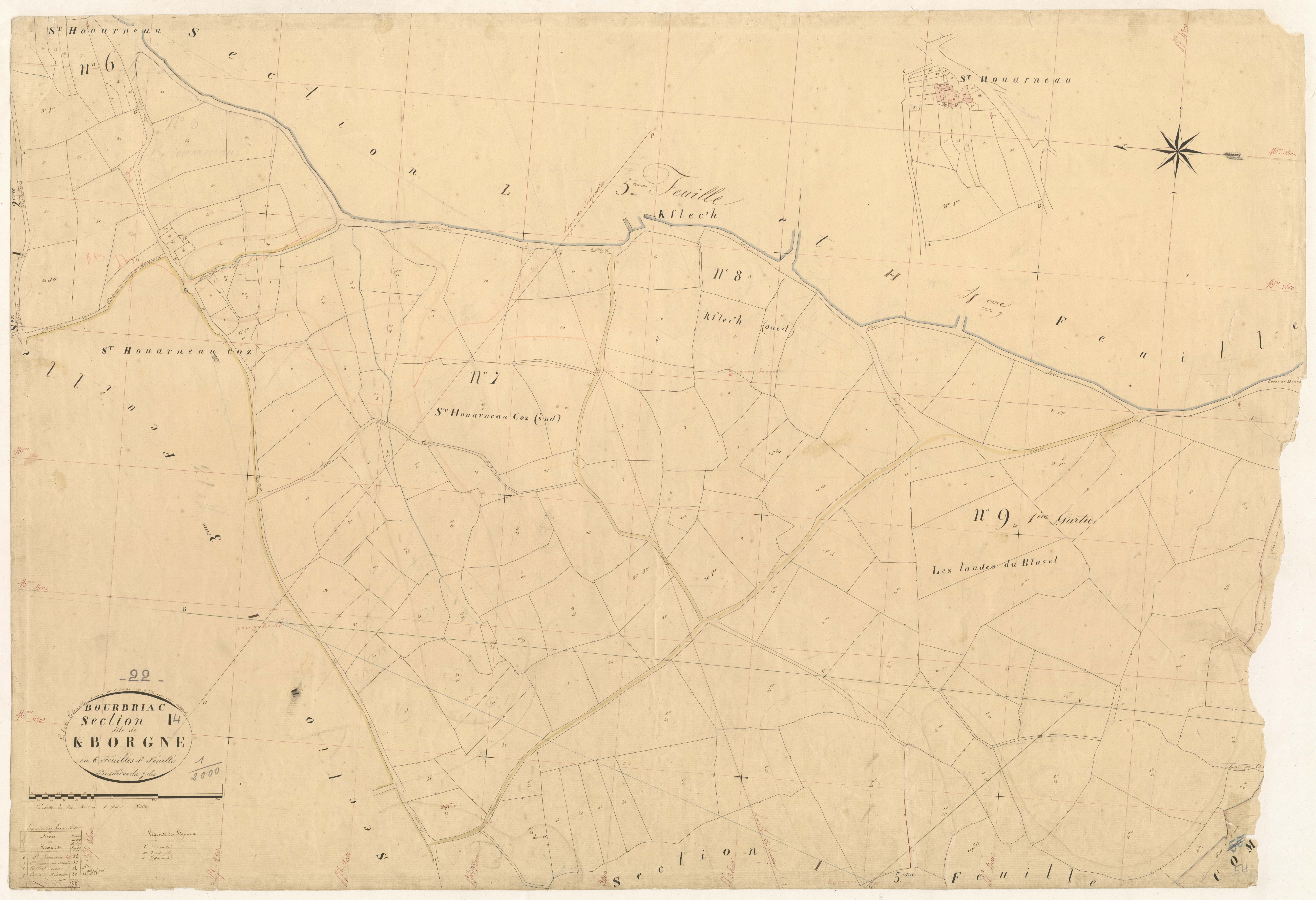 Bourbriac - Section I, 4e feuille