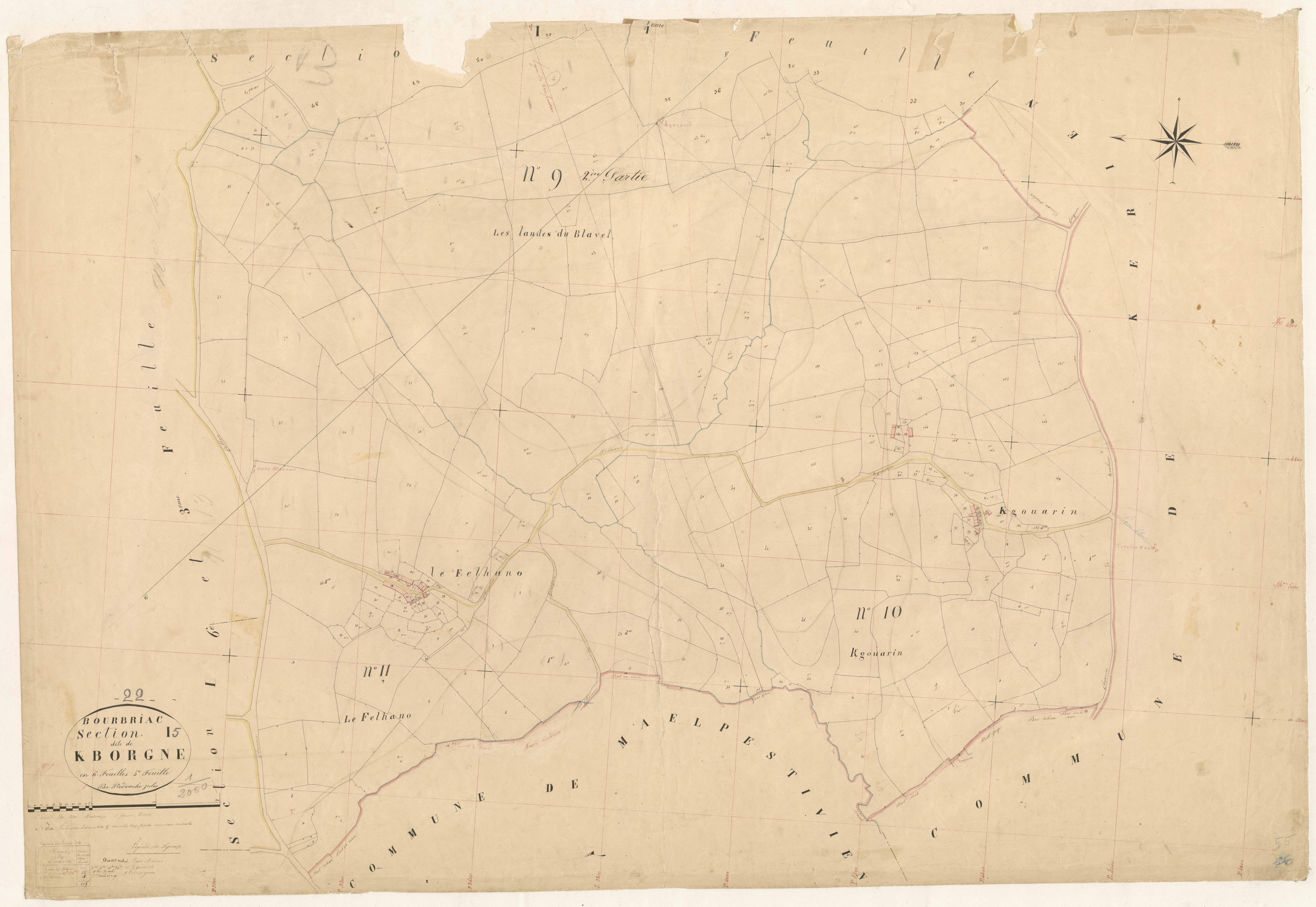 Bourbriac - Section I, 5e feuille