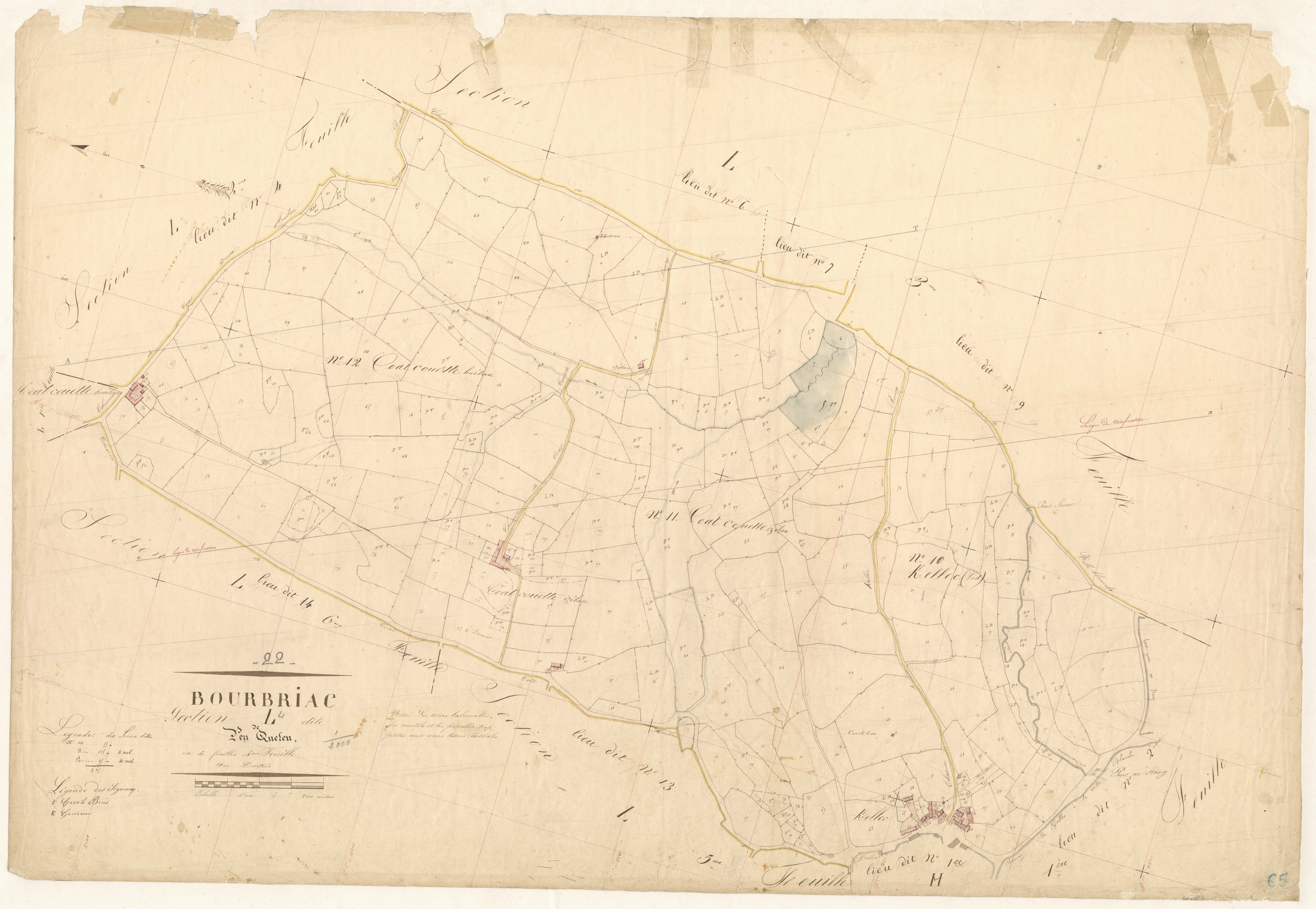 Bourbriac - Section L, 4e feuille