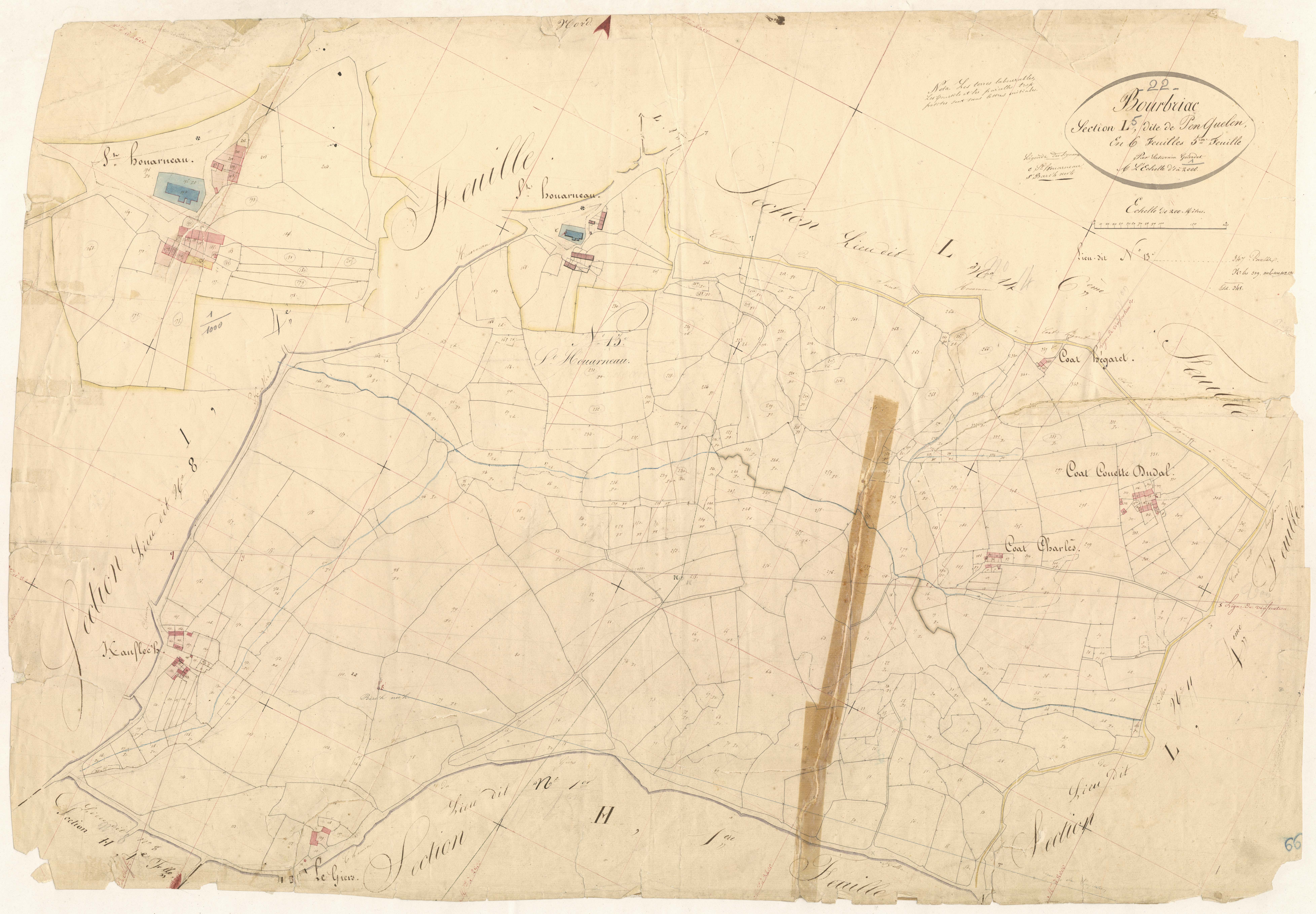 Bourbriac - Section L, 5e feuille
