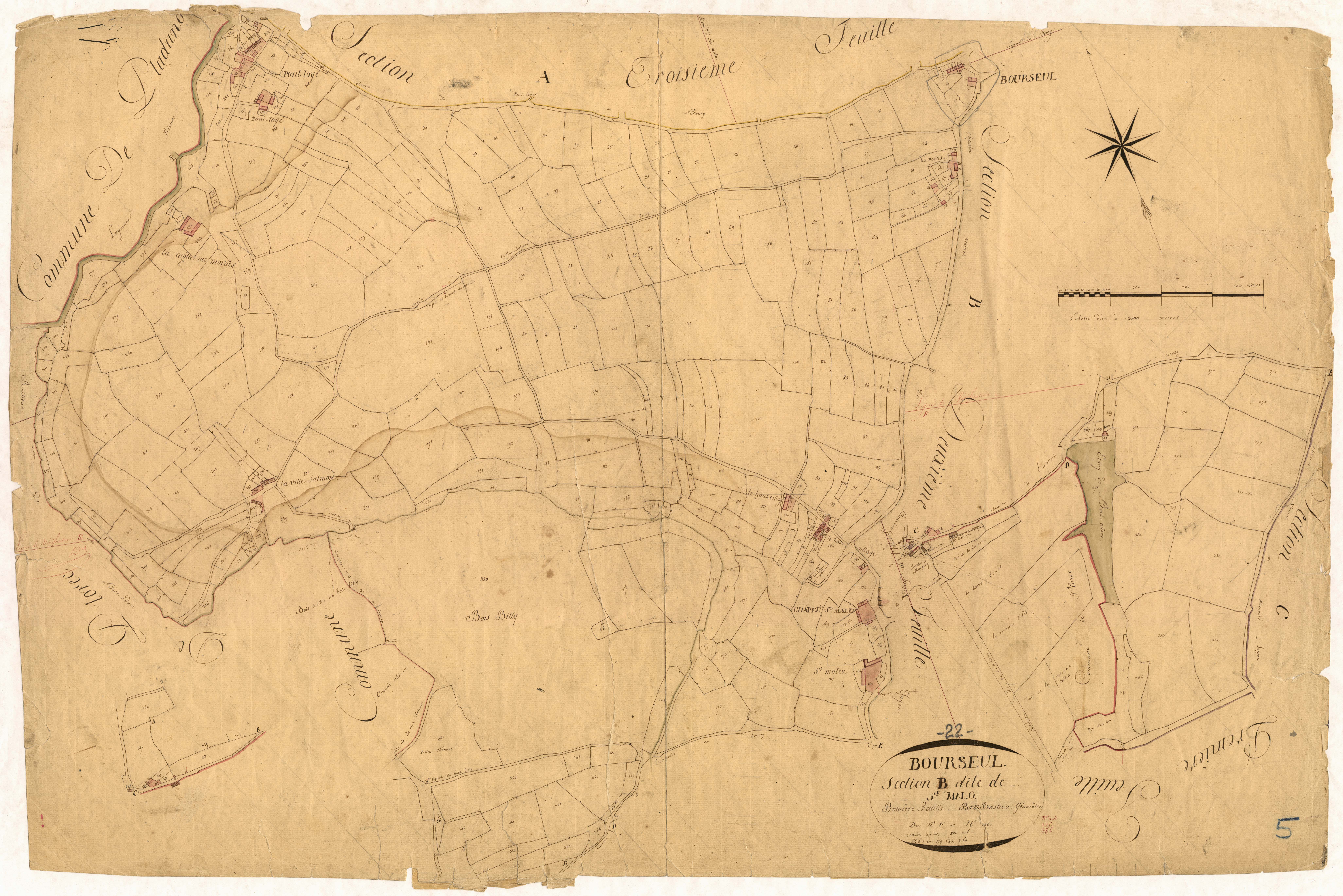Bourseul - Section B, 1re feuille